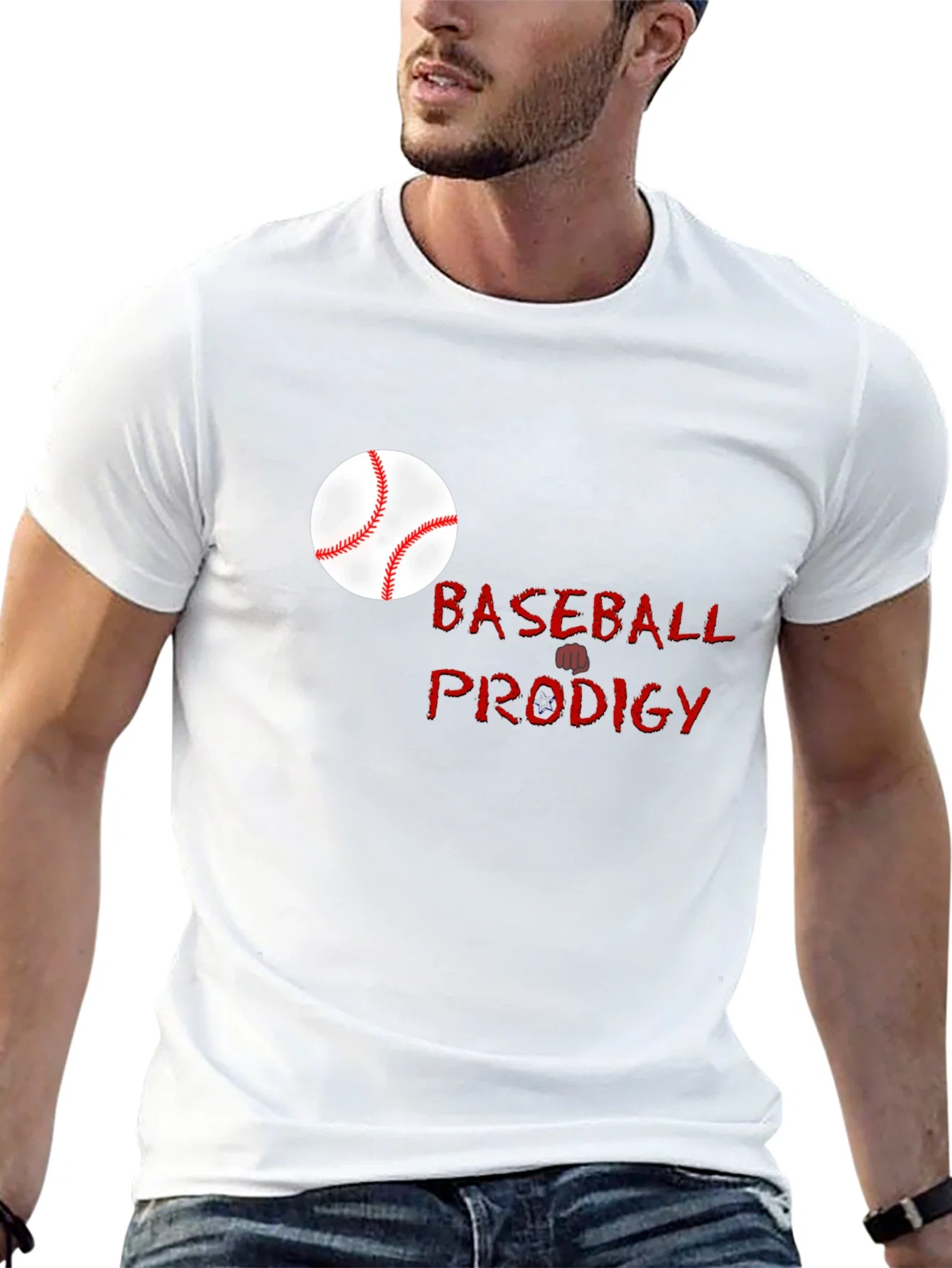 Rebbecca Baseball Prodigy Black Graphic T-Shirt