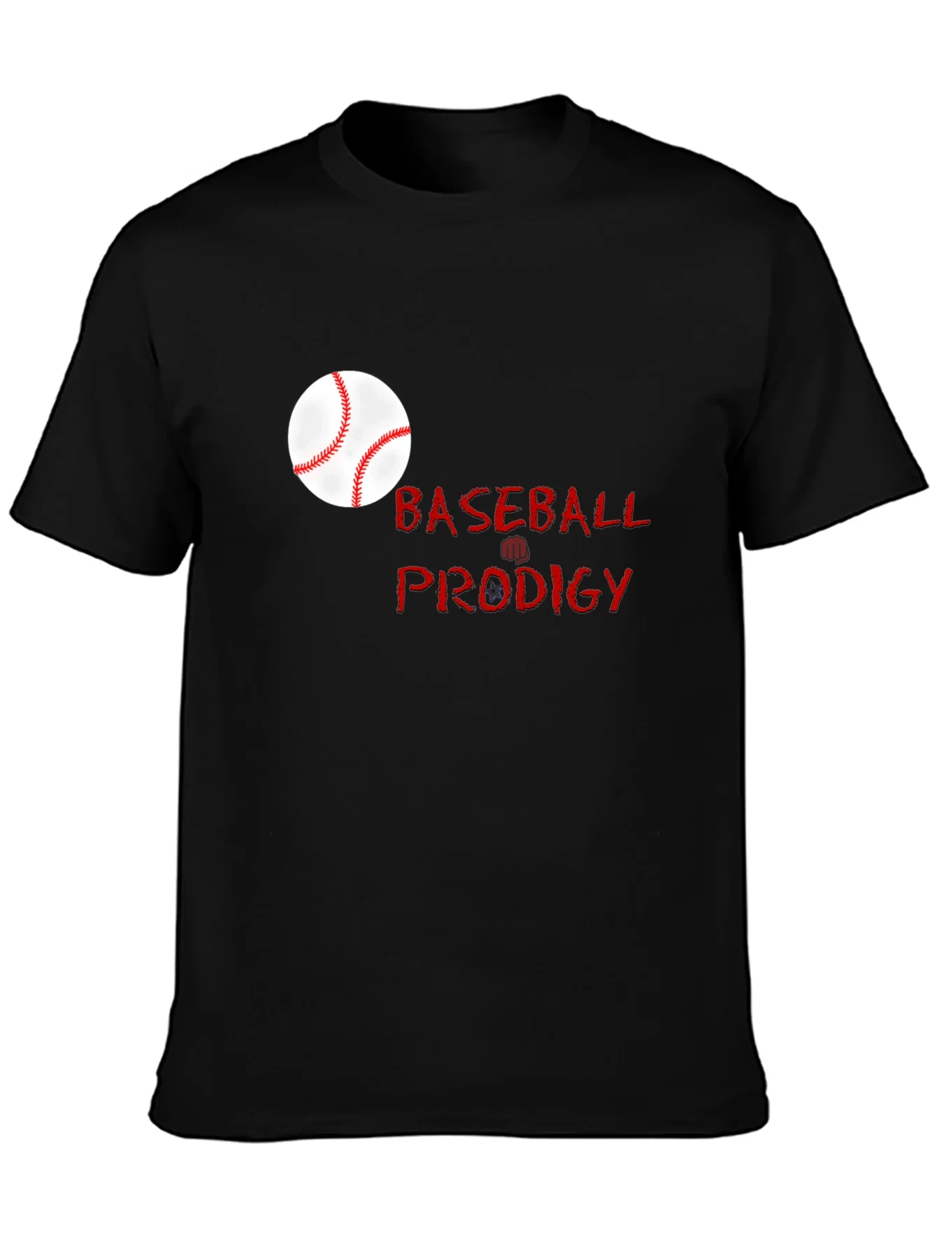 Rebbecca Baseball Prodigy Black Graphic T-Shirt