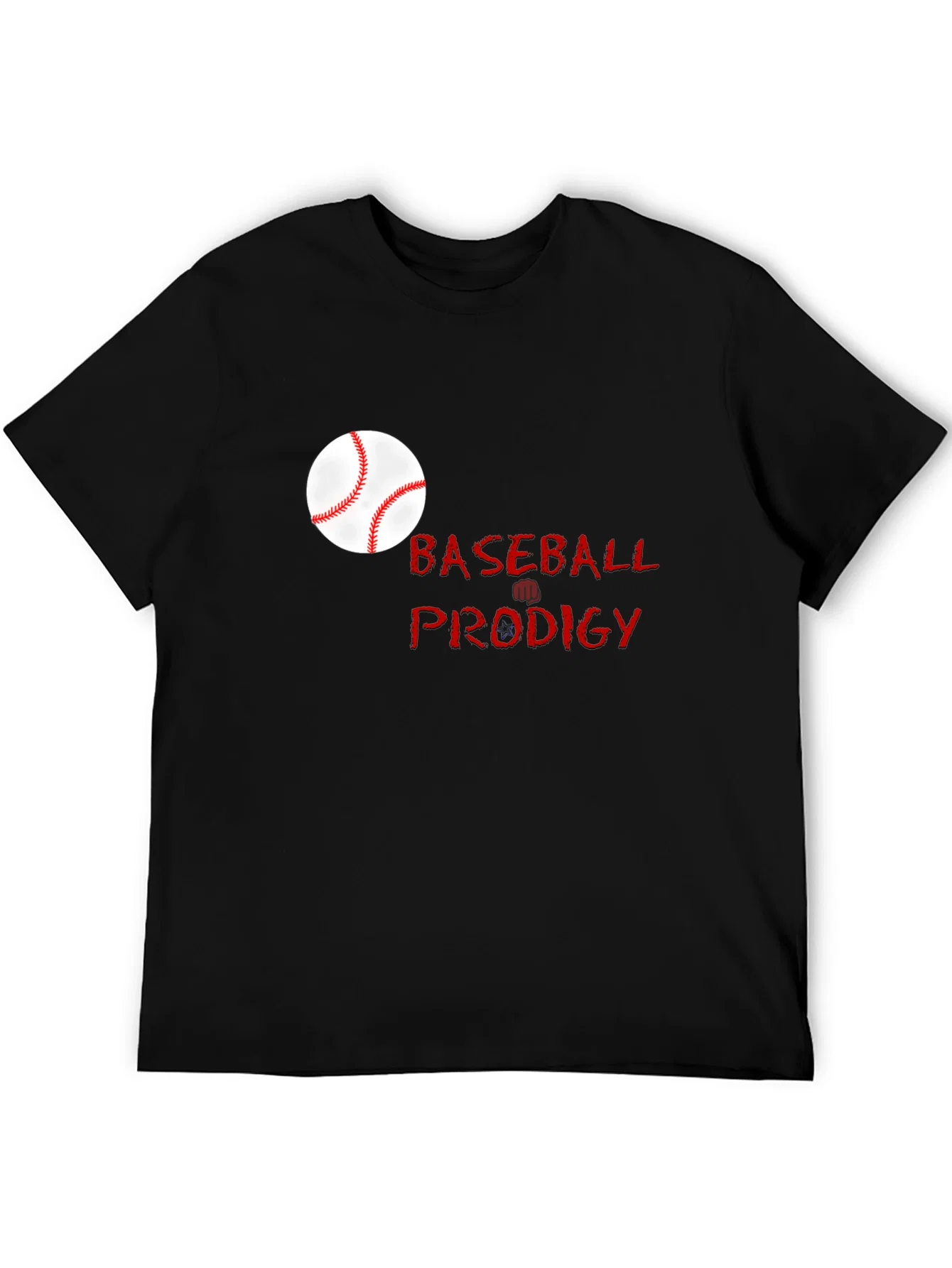 Rebbecca Baseball Prodigy Black Graphic T-Shirt