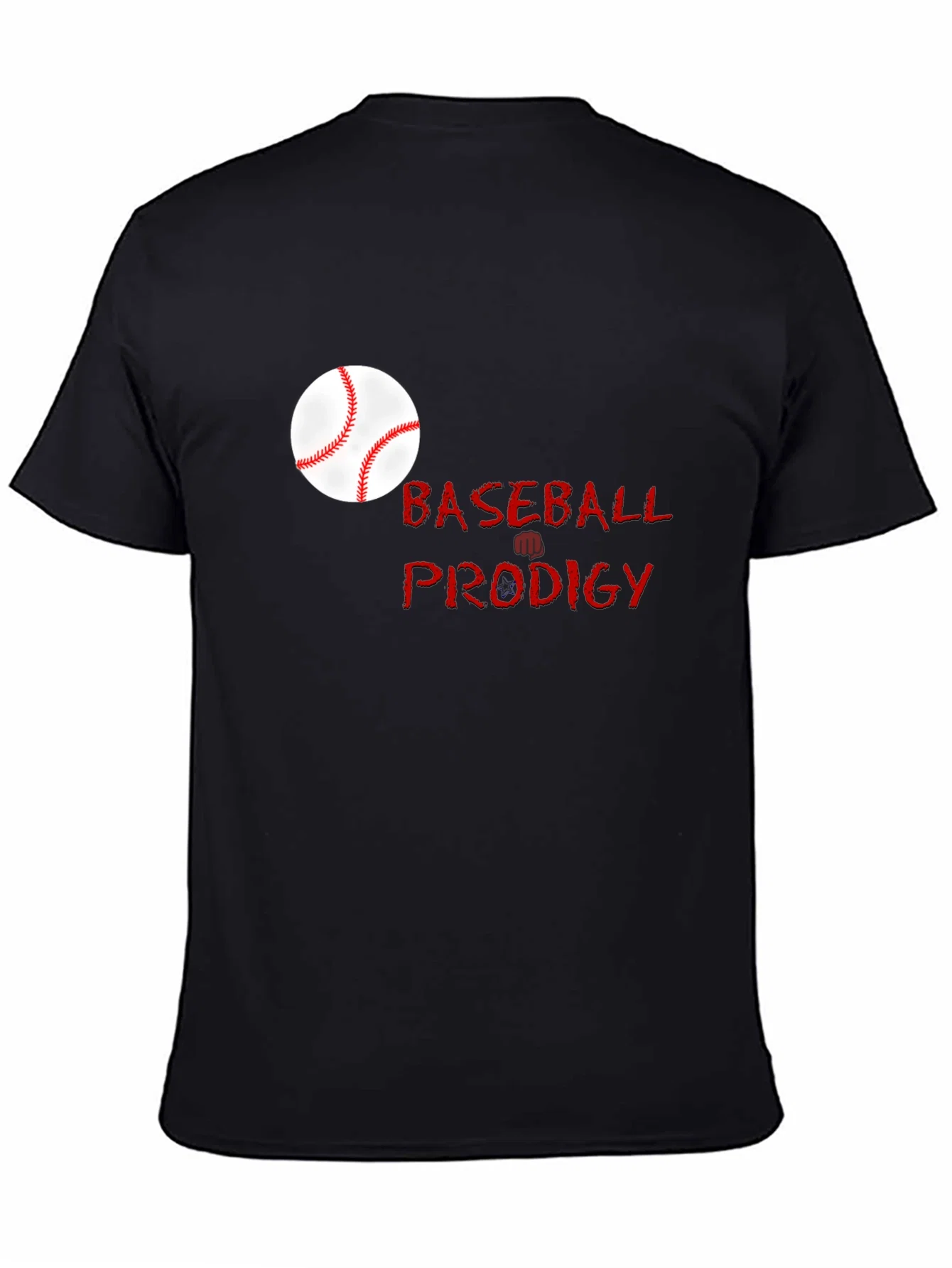 Rebbecca Baseball Prodigy Black Graphic T-Shirt