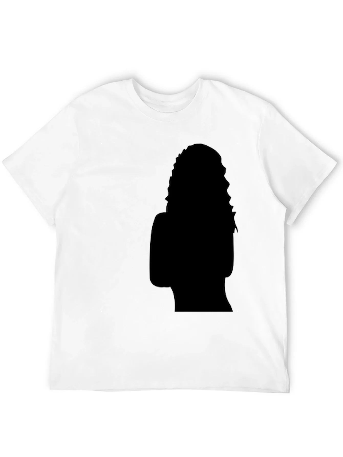 Camiseta Negra con Silueta Misteriosa