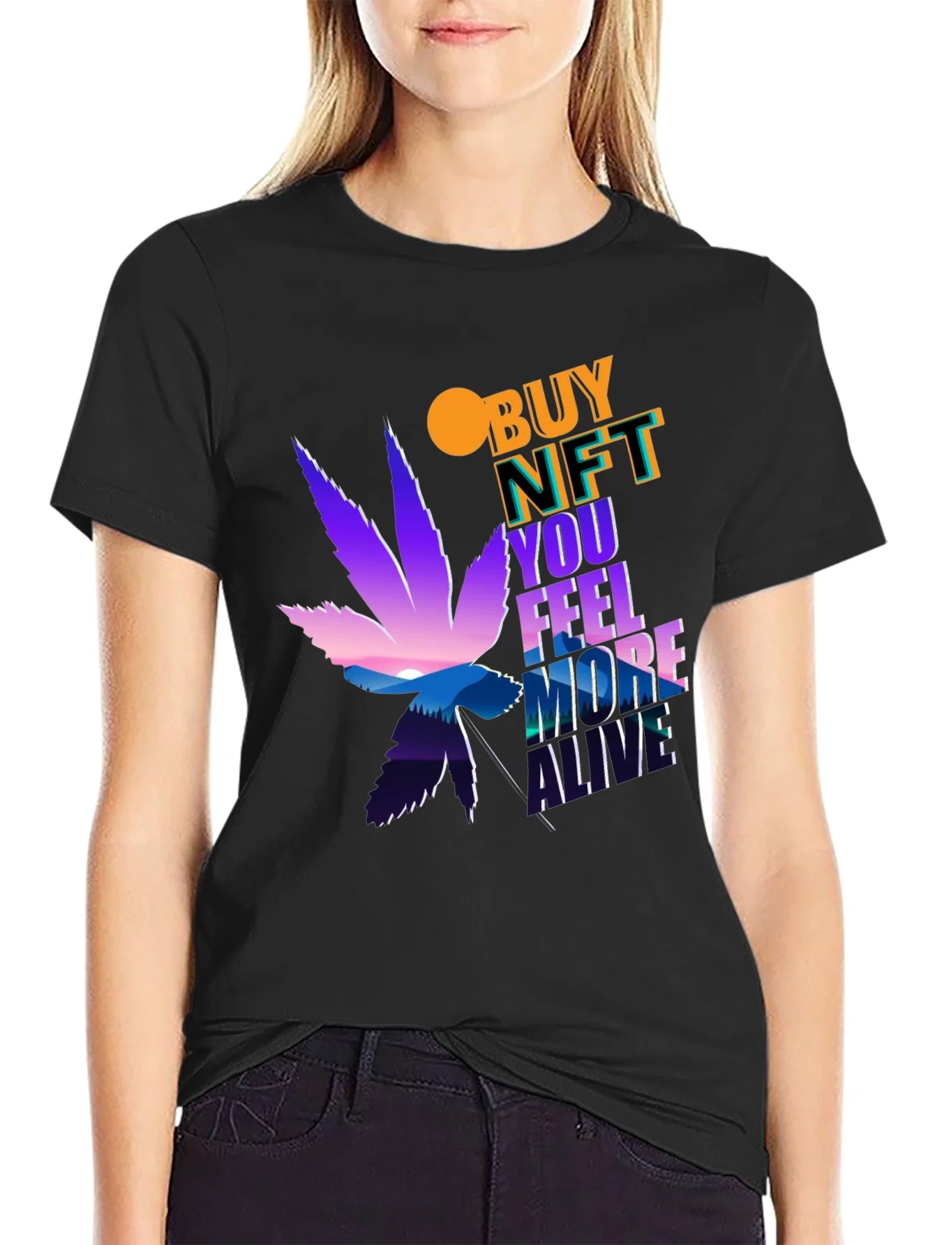 Rebbecca Buy NFT T-Shirt: Feel More Alive