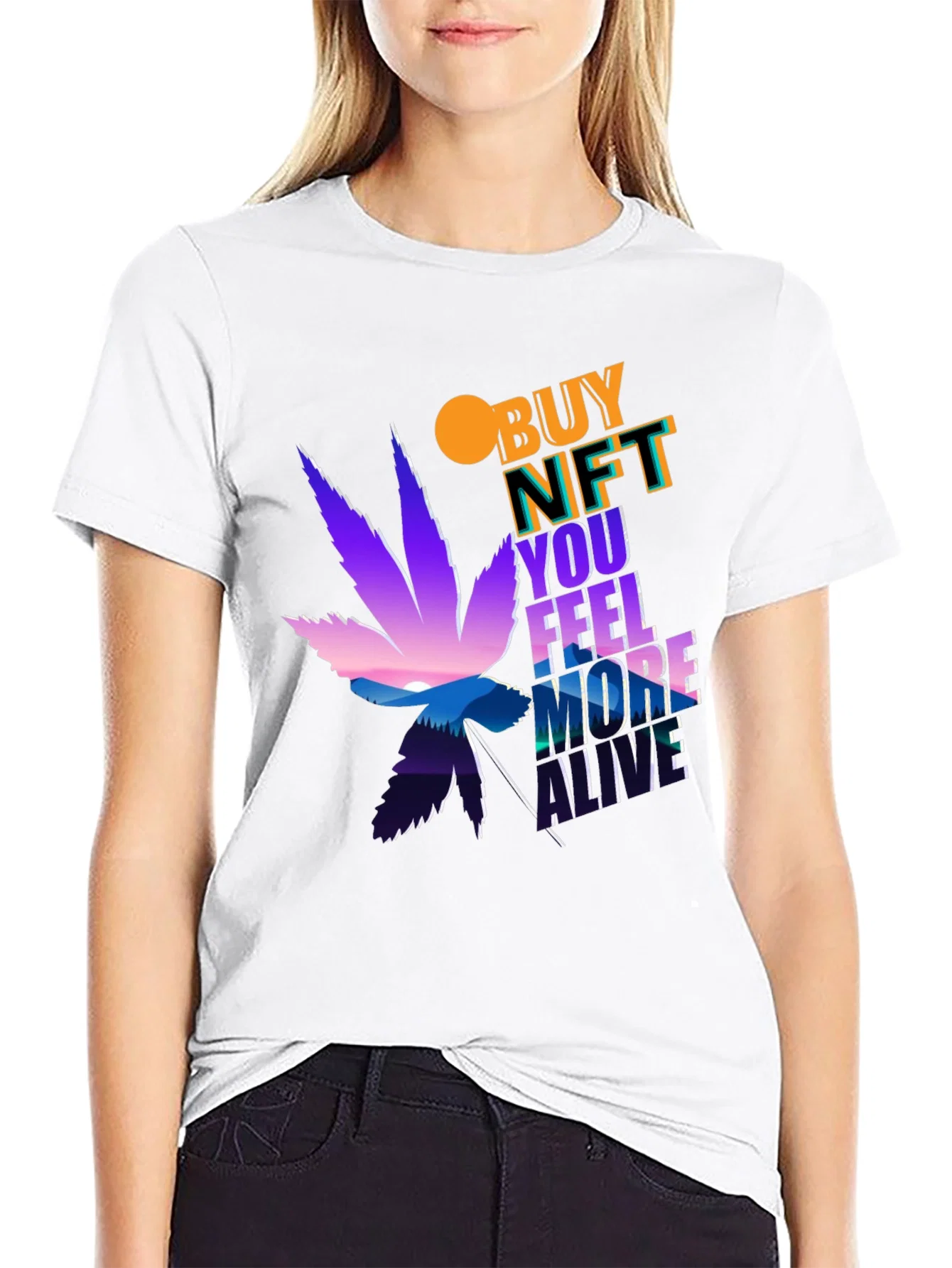 Rebbecca Buy NFT T-Shirt: Feel More Alive