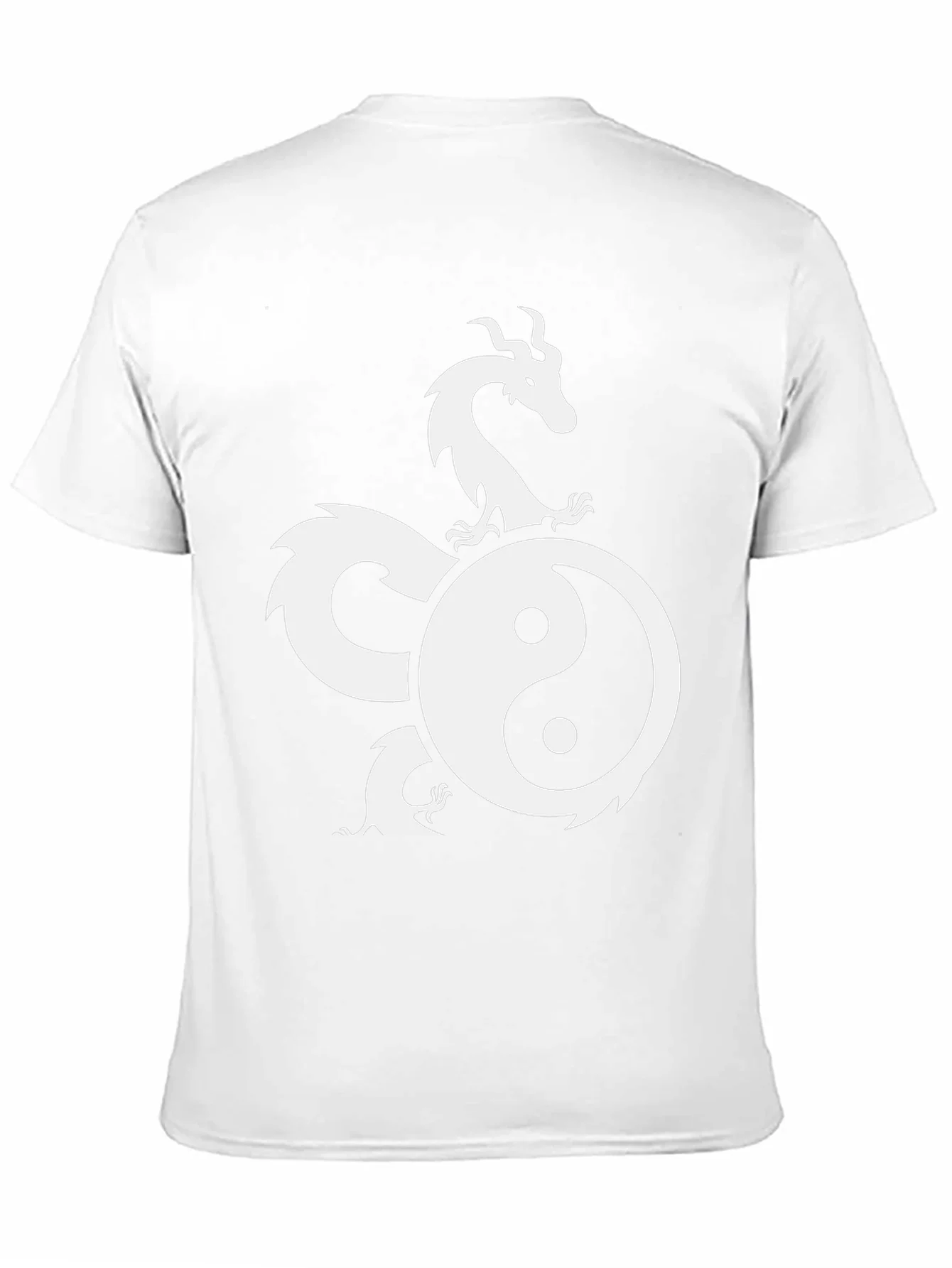 Rebbecca Yin Yang Dragon Graphic Black T-Shirt