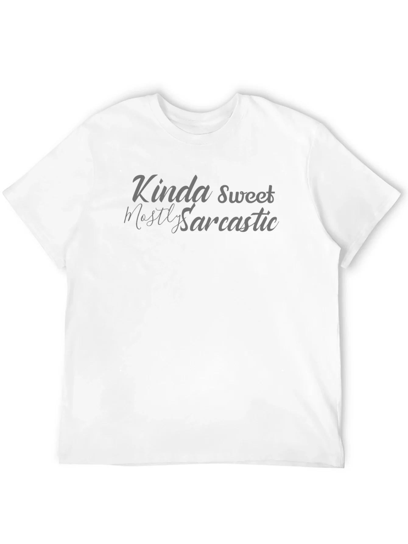 Camiseta Negra: Kinda Sweet Mostly Sarcastic