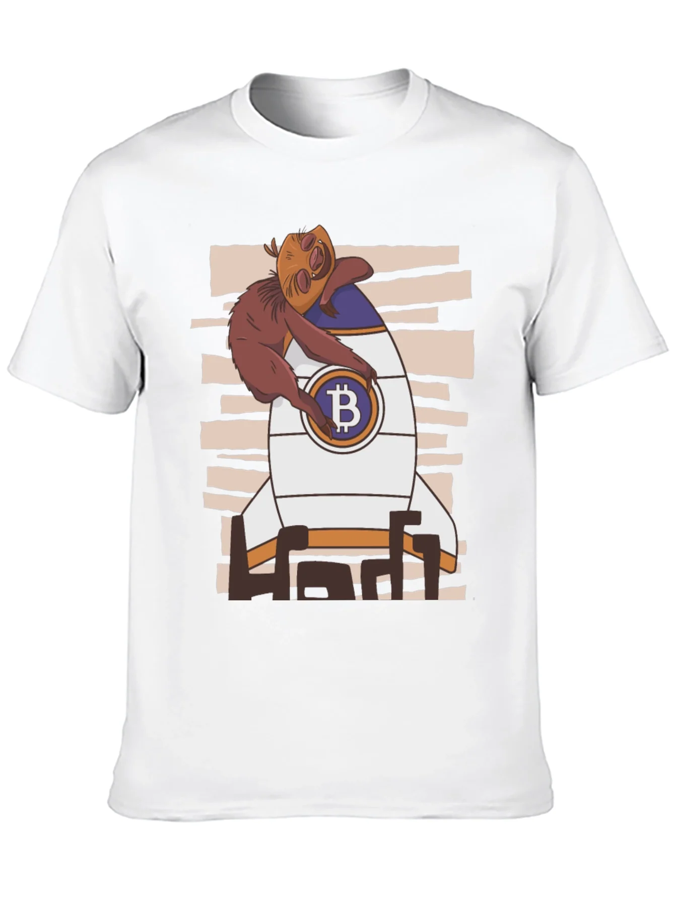 Rebbecca Bitcoin Sloth Rocket T-Shirt
