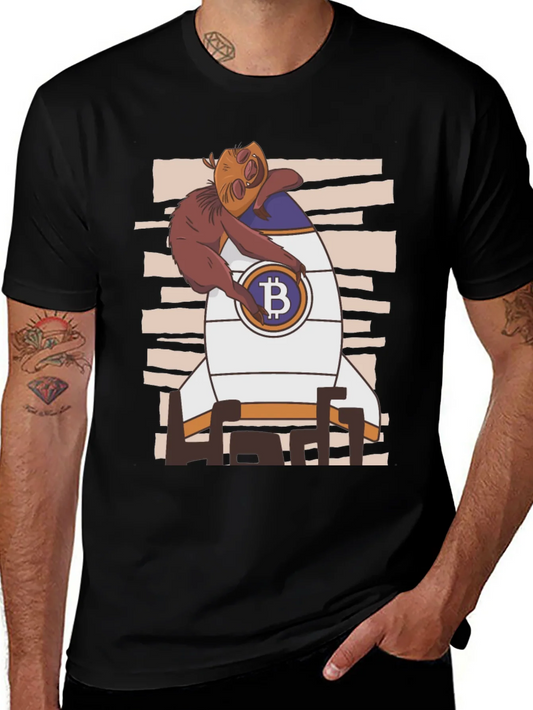 Rebbecca Bitcoin Sloth Rocket T-Shirt