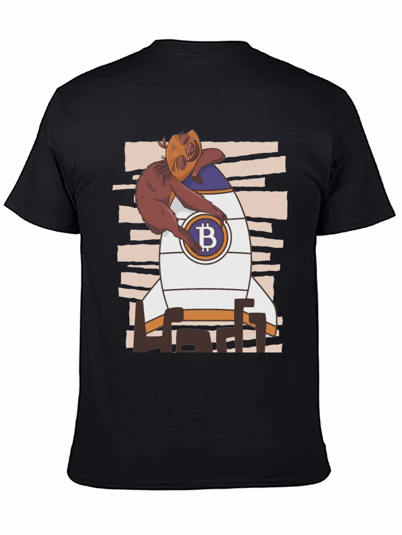 Rebbecca Bitcoin Sloth Rocket T-Shirt