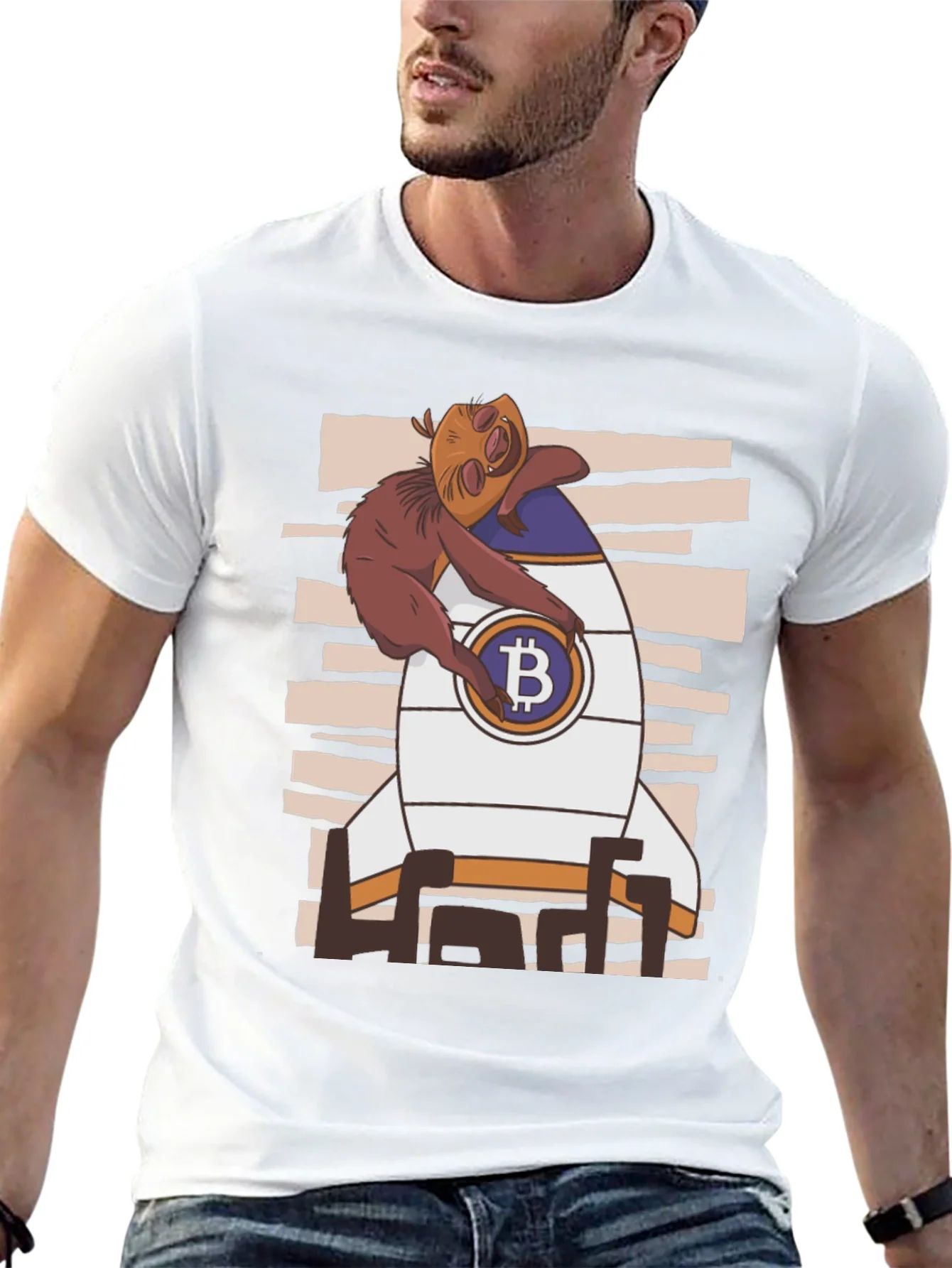 Rebbecca Bitcoin Sloth Rocket T-Shirt