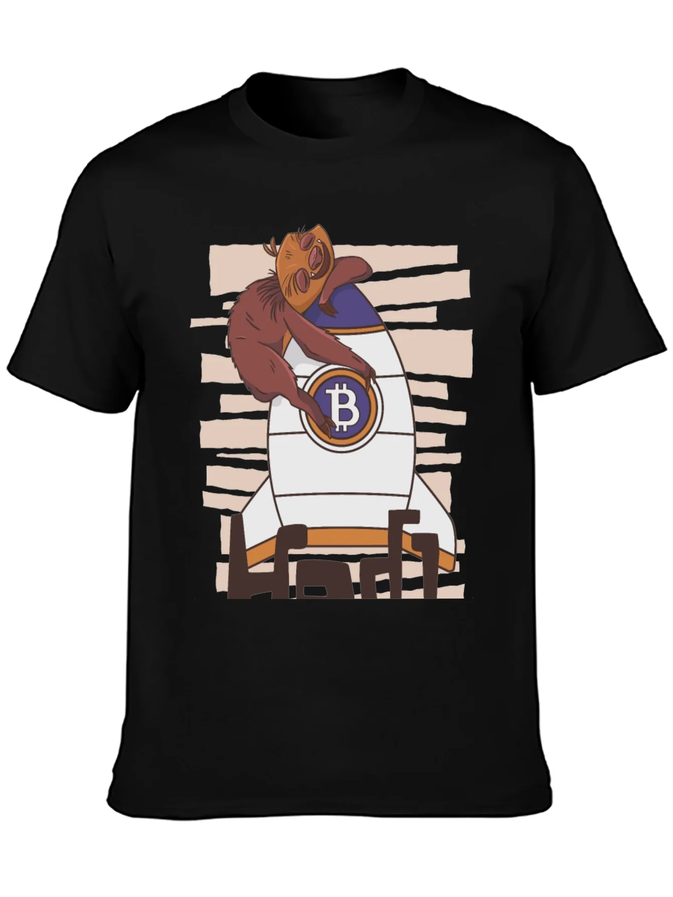 Rebbecca Bitcoin Sloth Rocket T-Shirt
