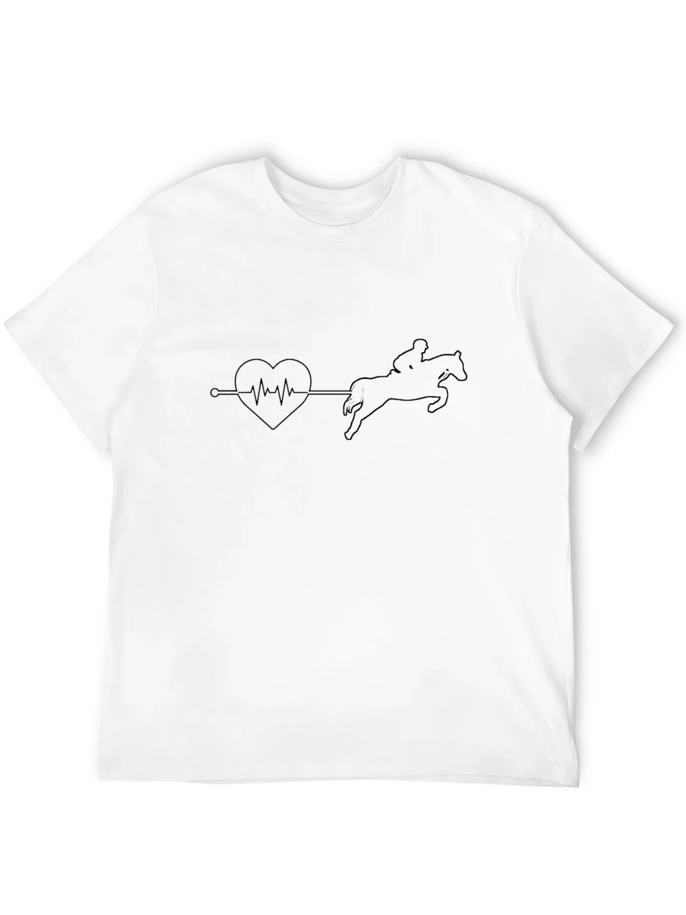 Rebbecca Equestrian Heartbeat T-Shirt - Black