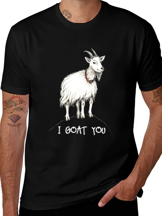 Rebbecca I Goat You Graphic T-Shirt - Black Cotton Tee