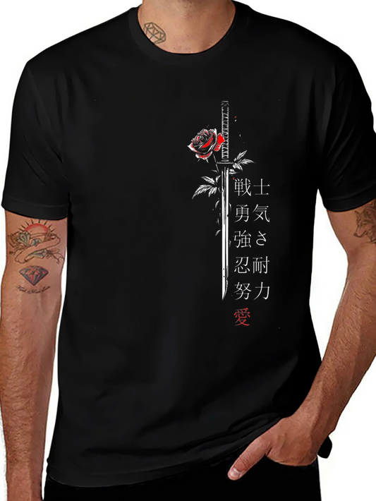 Rebbecca Samurai Sword & Rose Graphic Tee