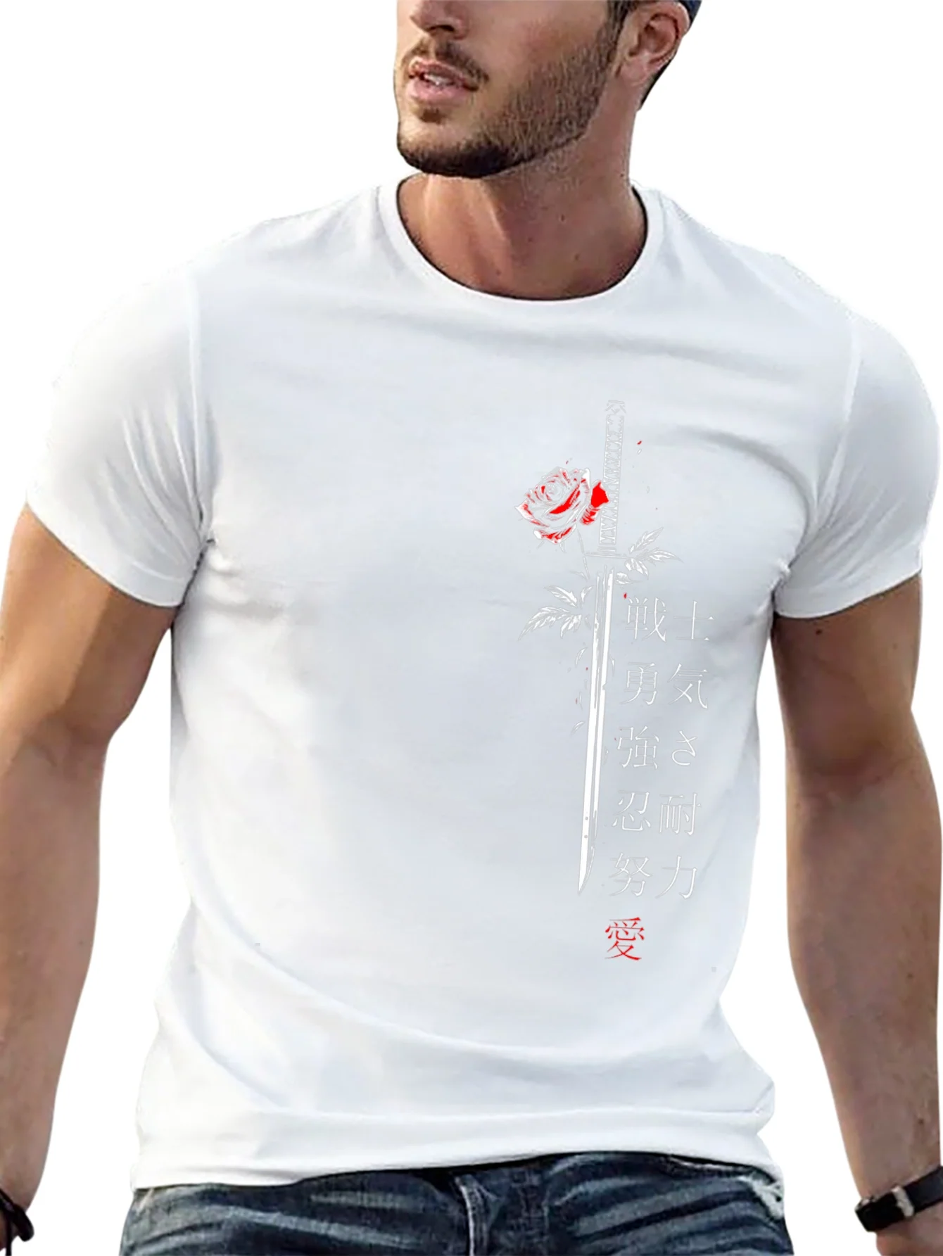Rebbecca Samurai Sword & Rose Graphic Tee