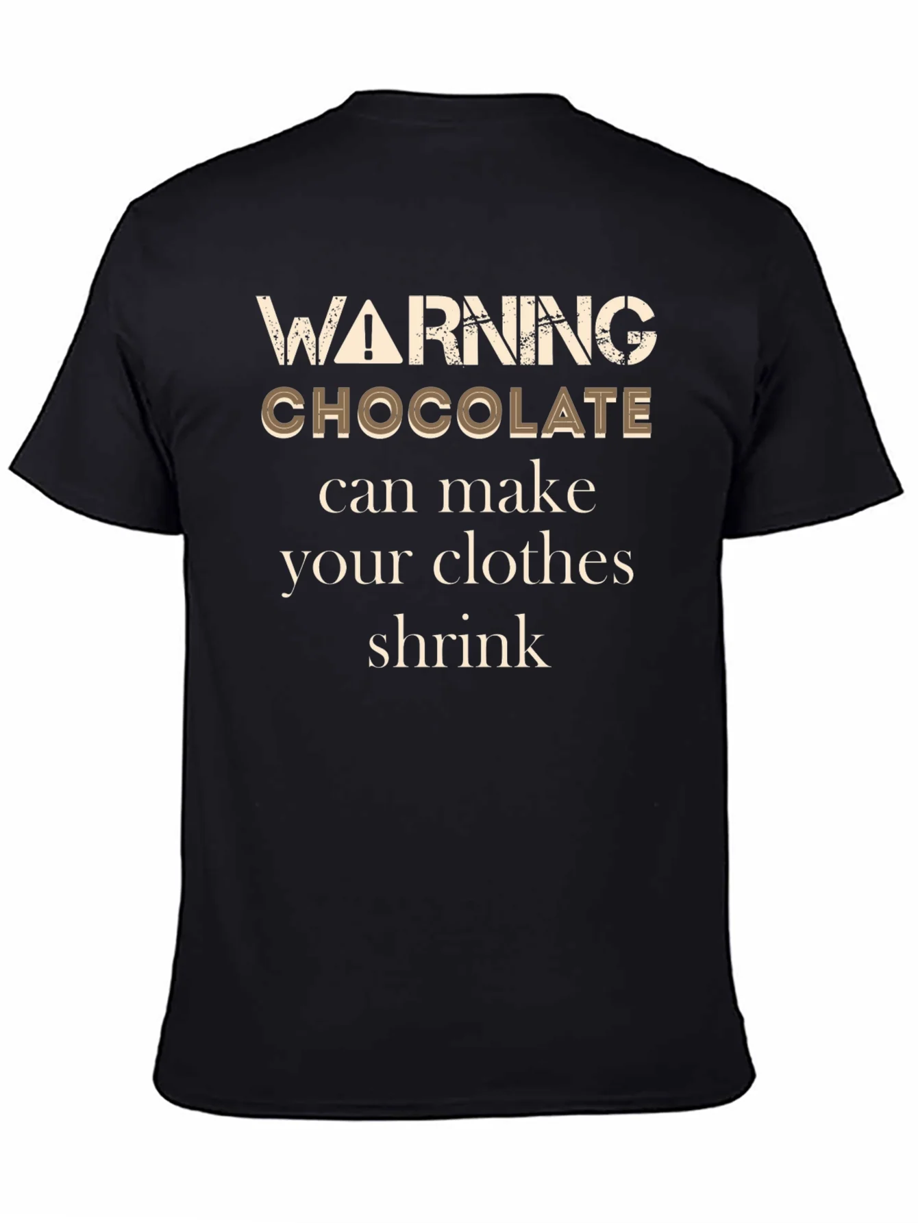 Camiseta Negra Chocolate Shrink