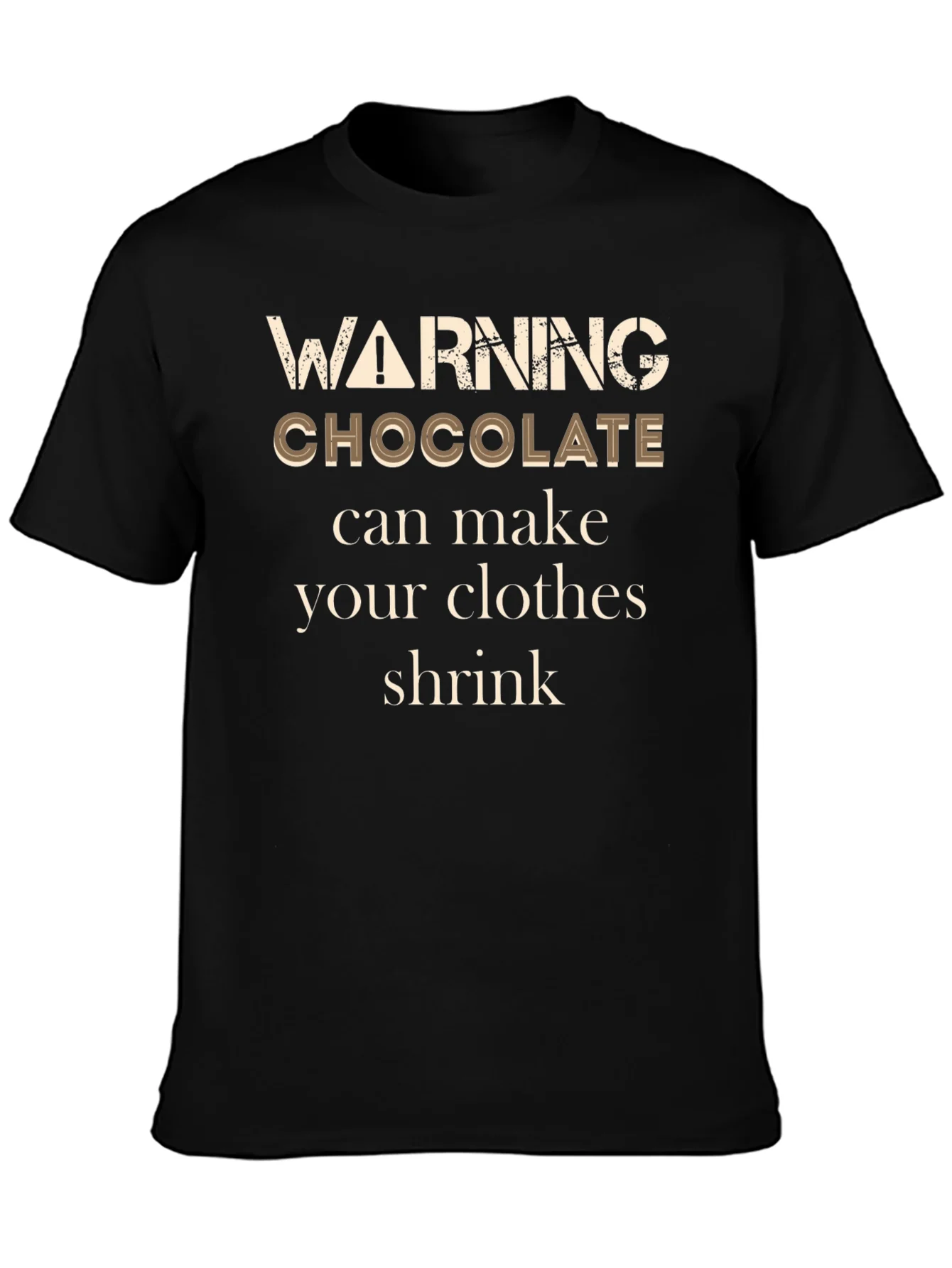 Camiseta Negra Chocolate Shrink
