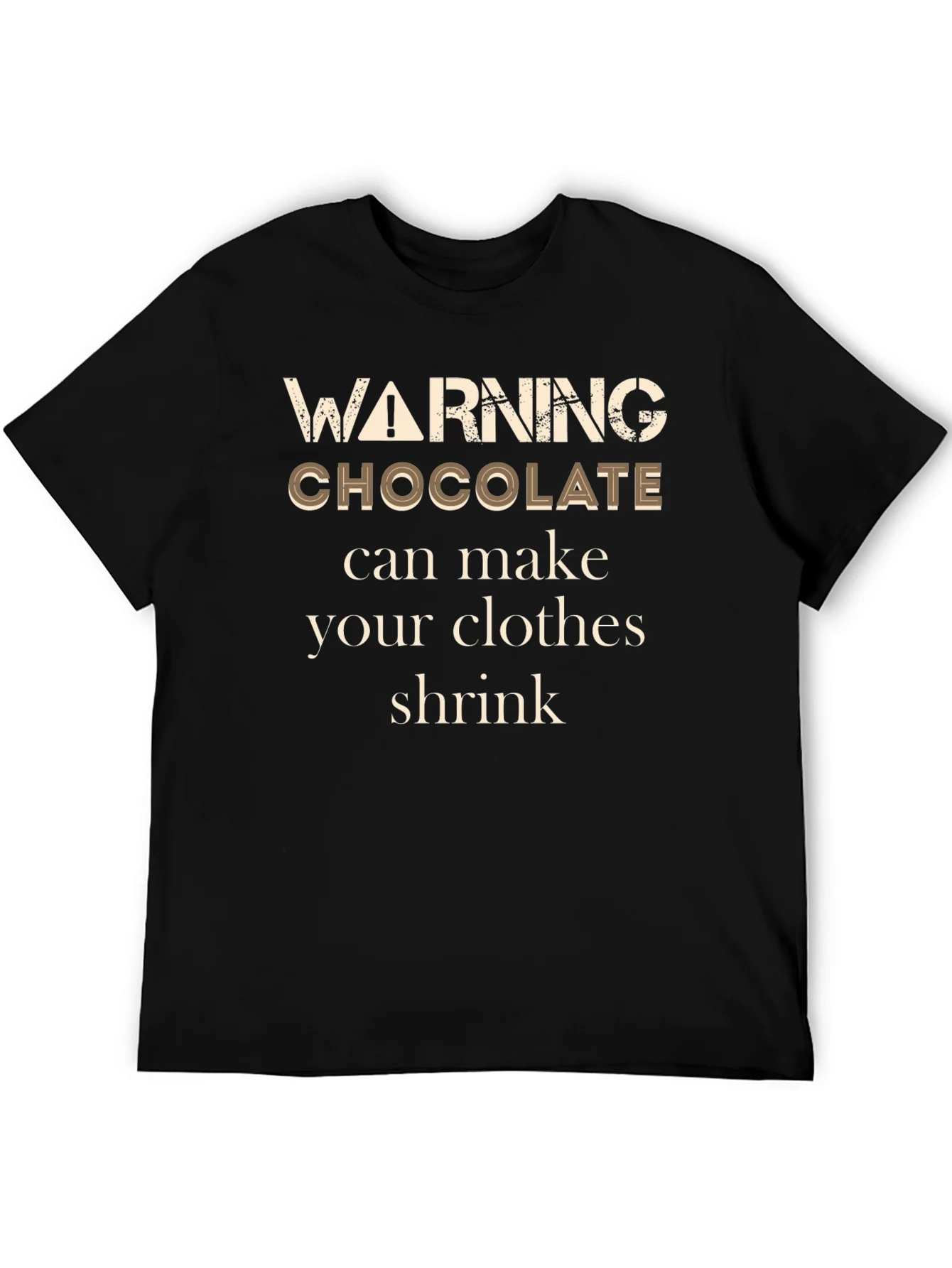 Camiseta Negra Chocolate Shrink