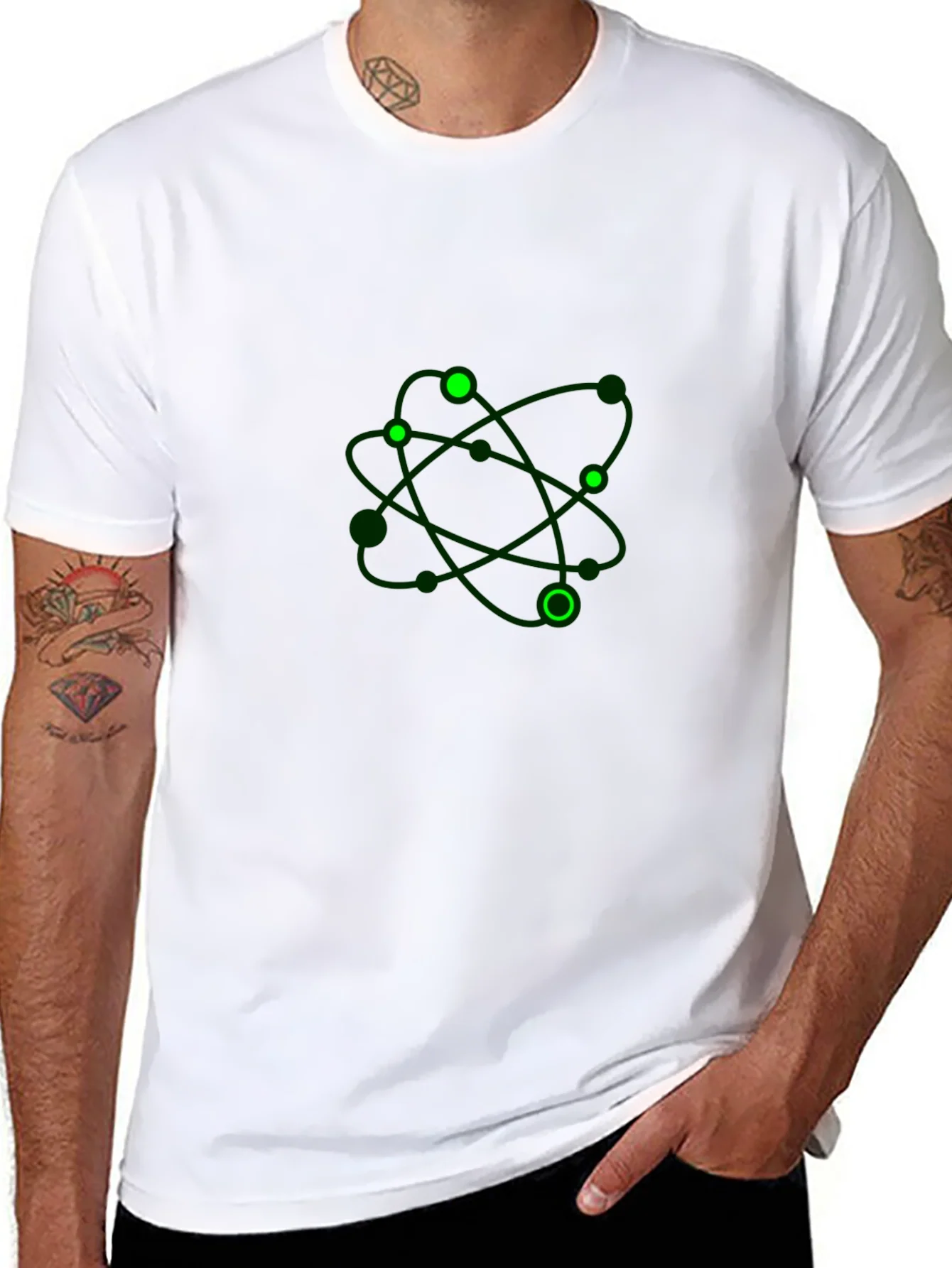 Rebbecca Atom Graphic Tee - Black Casual T-Shirt