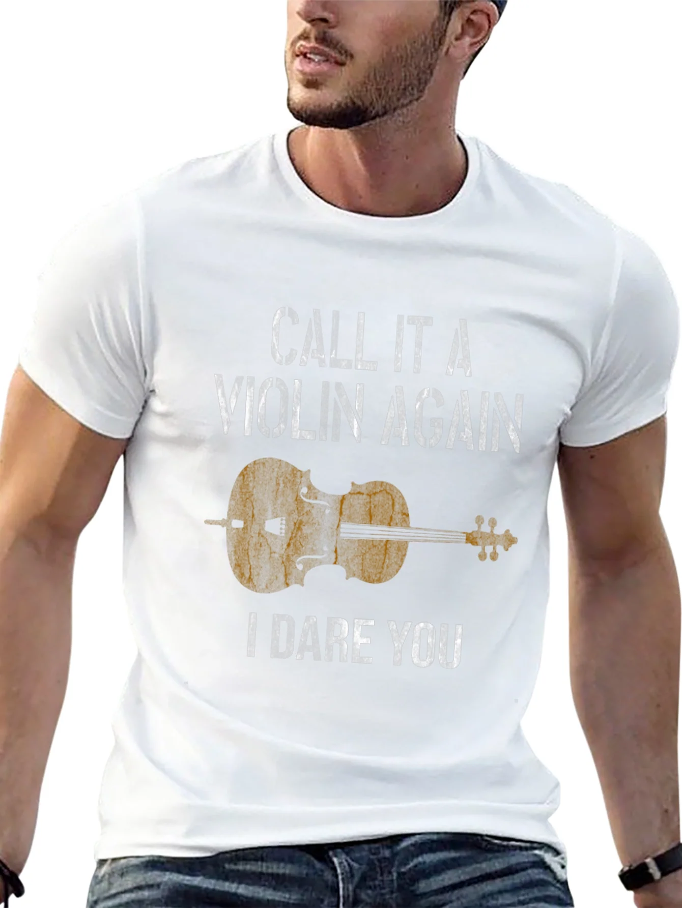 Camiseta Negra con Dise?o de Violonchelo I Dare You