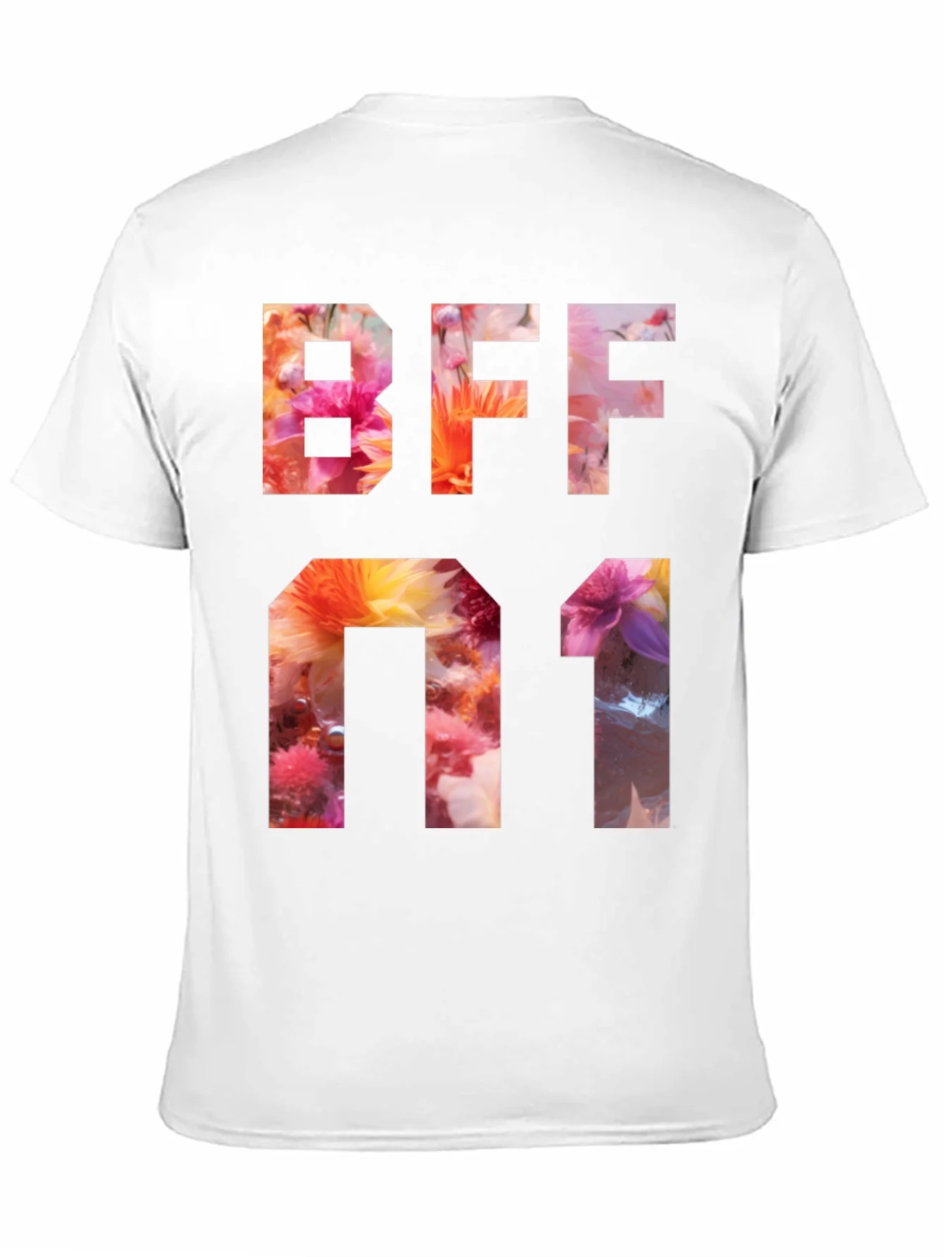 Camiseta BFF #1 Floral - Dise?o Exclusivo