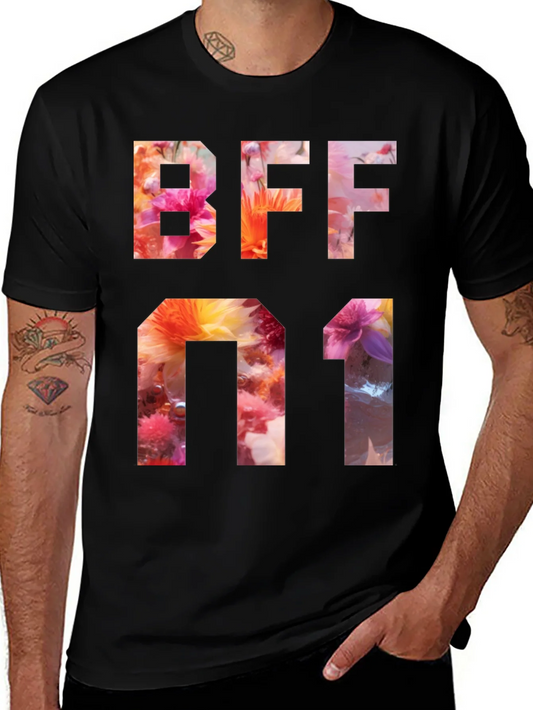 Camiseta BFF #1 Floral - Dise?o Exclusivo