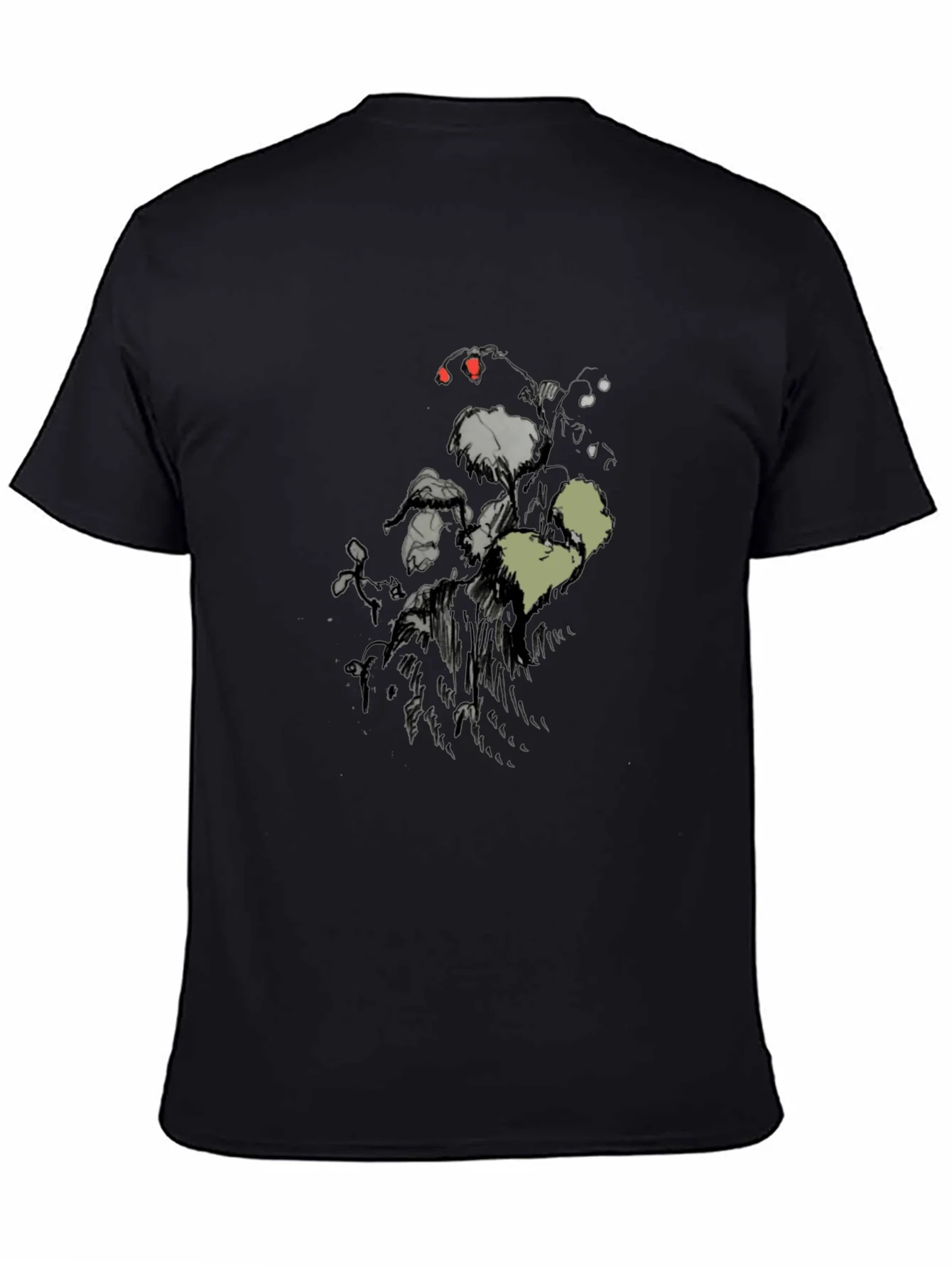 Rebbecca Mens Black Graphic Print Short Sleeve T-Shirt