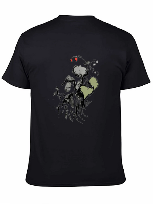 Rebbecca Mens Black Graphic Print Short Sleeve T-Shirt