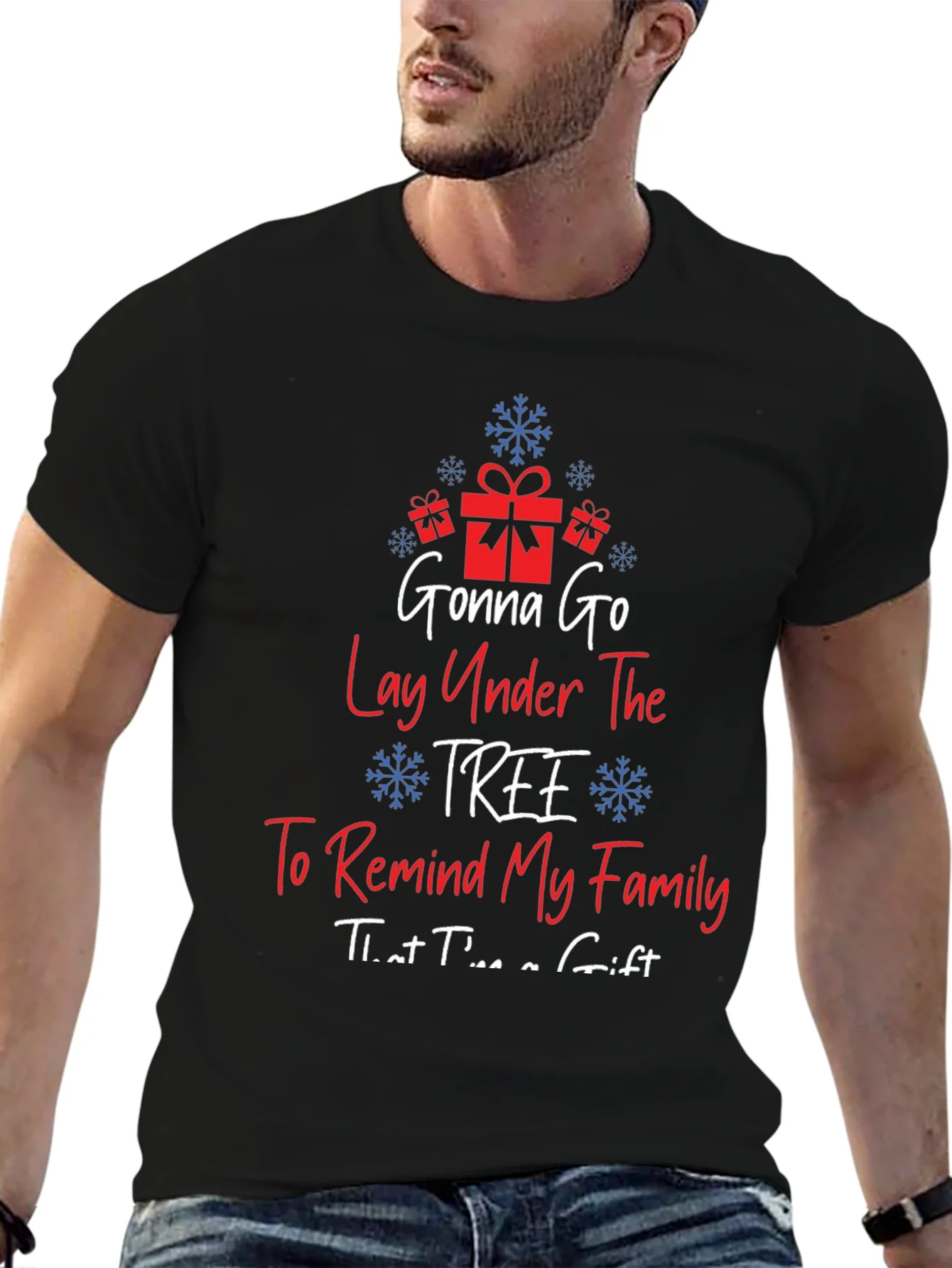 Camiseta Navide?a Gonna Go Lay Under The Tree