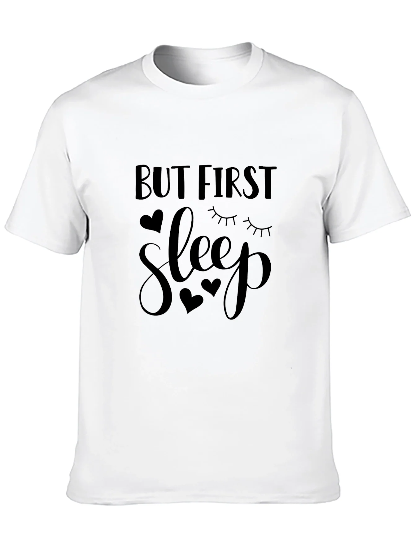 Rebbecca But First Sleep Black Graphic Tee
