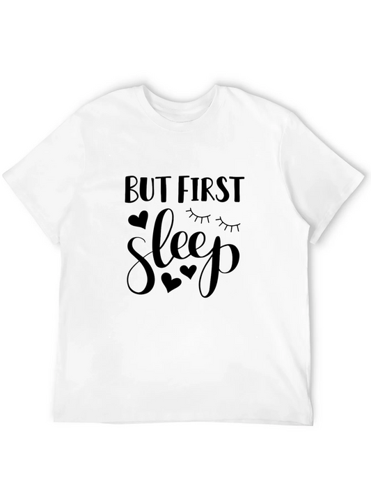 Rebbecca But First Sleep Black Graphic Tee