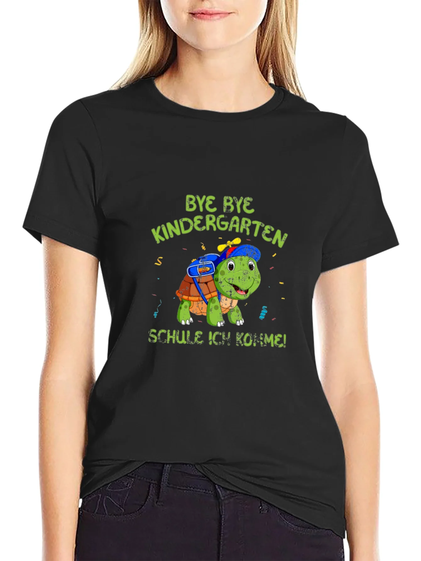 Rebbecca Bye Bye Kindergarten Turtle T-Shirt