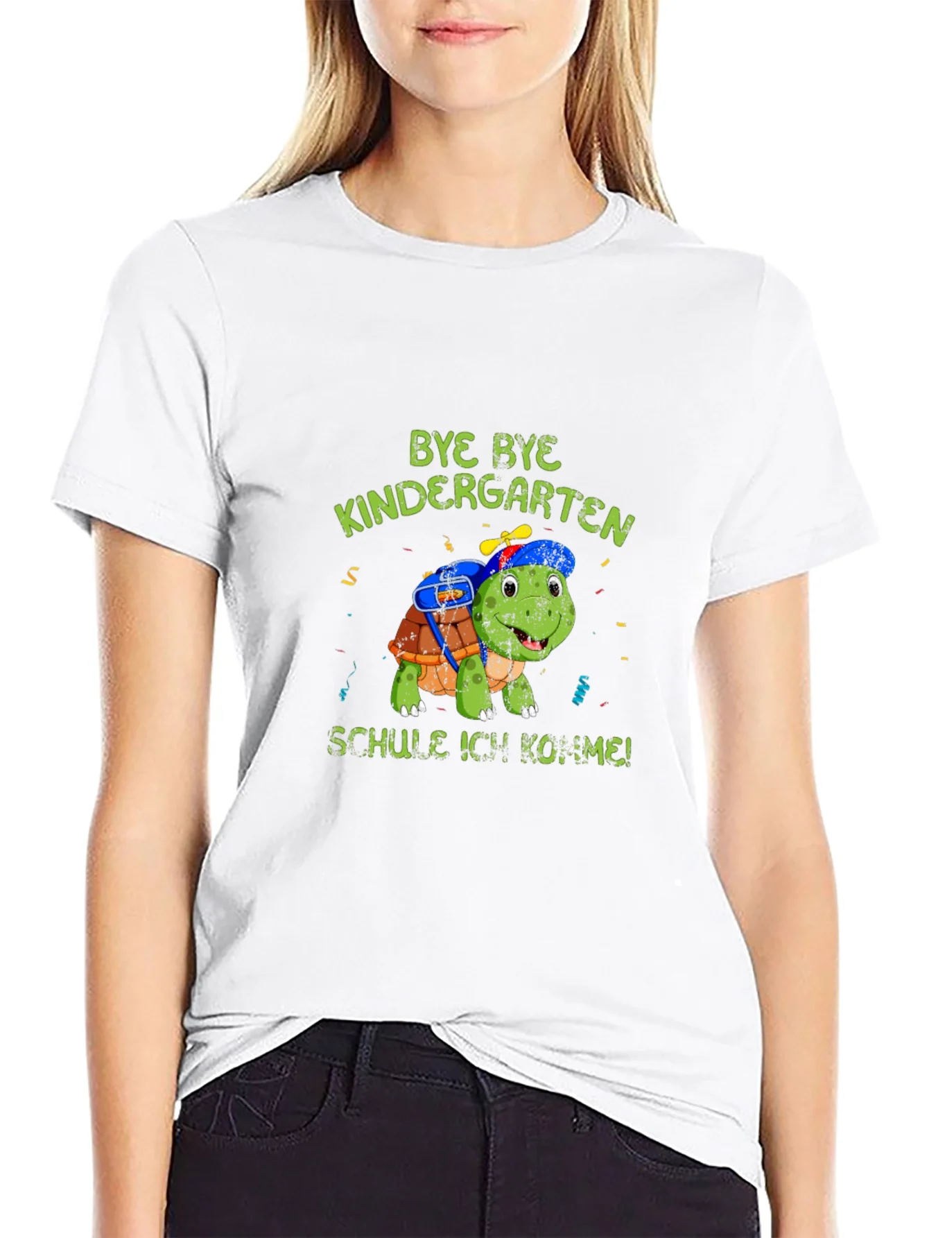 Rebbecca Bye Bye Kindergarten Turtle T-Shirt