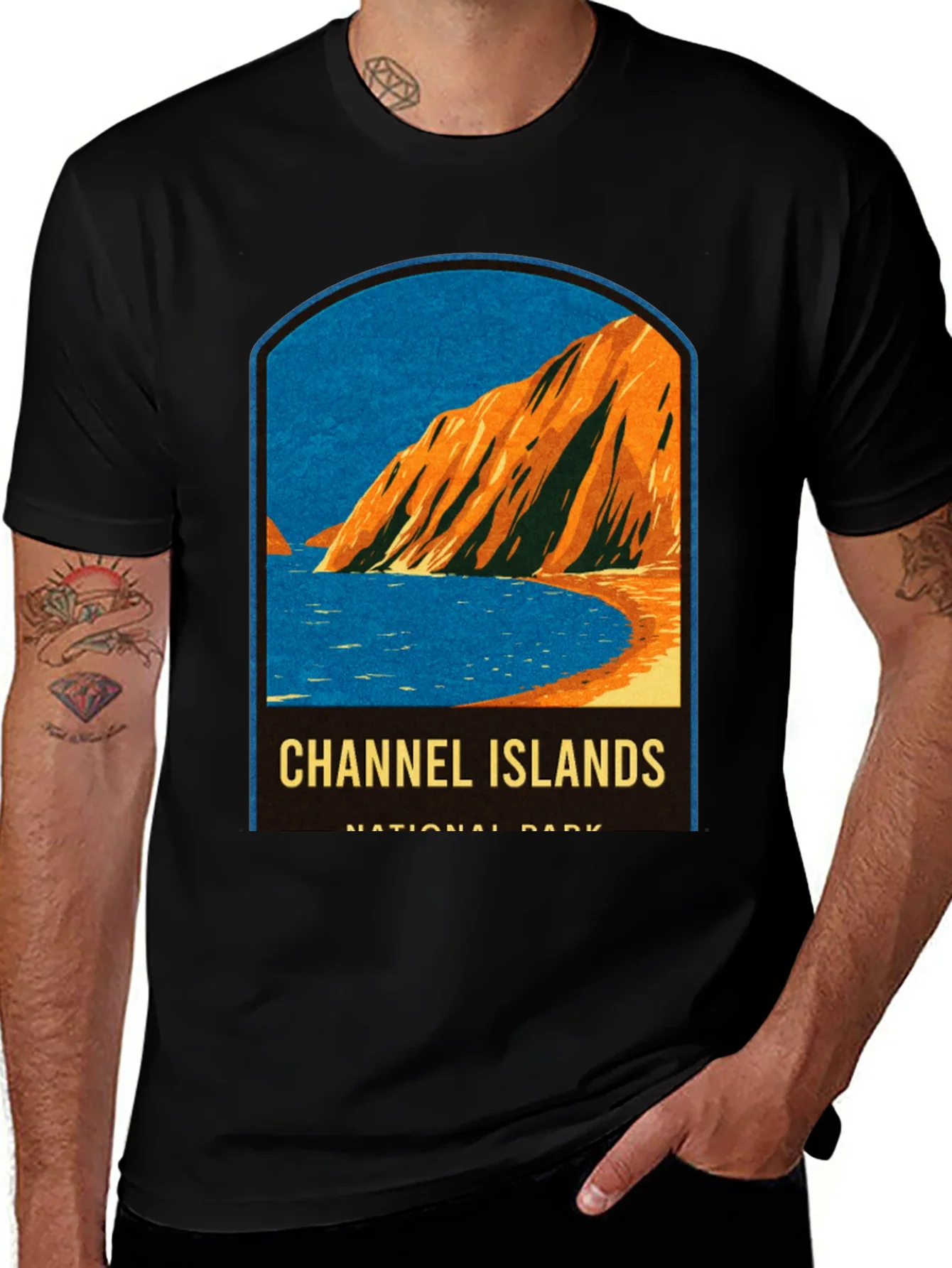 Camiseta Negra Islas del Canal