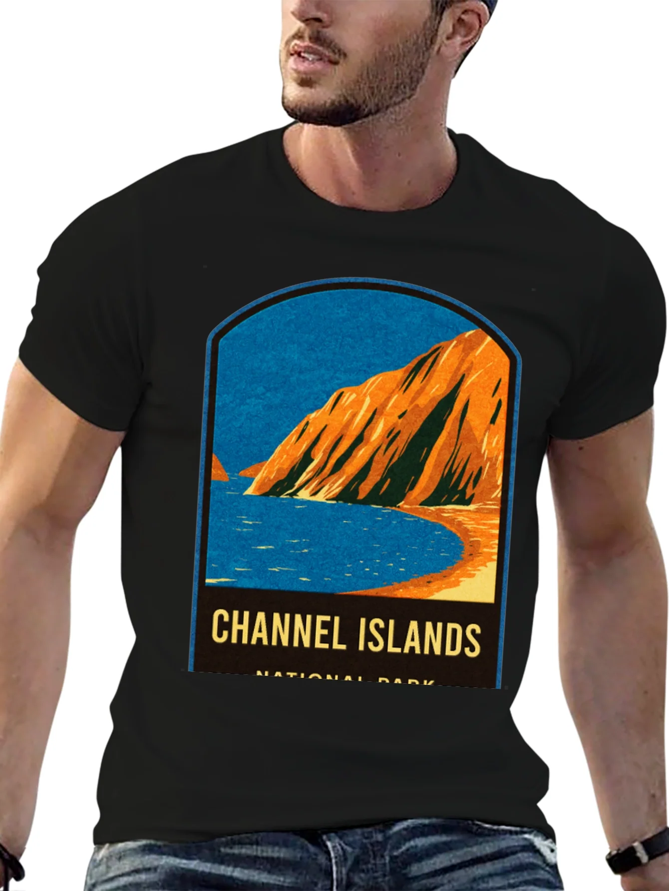Camiseta Negra Islas del Canal
