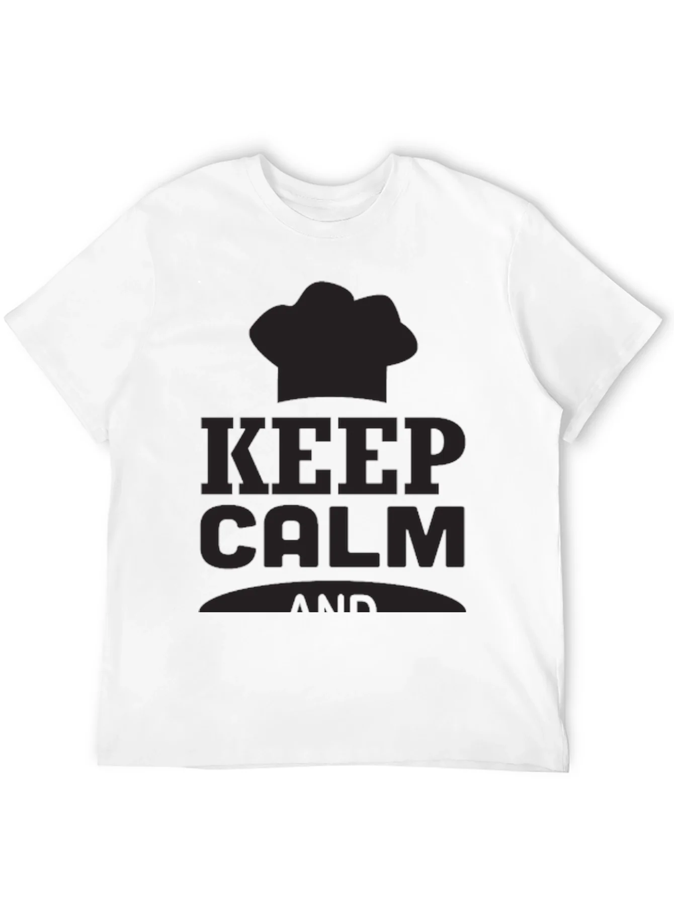 Rebbecca Keep Calm Chef T-Shirt - Black