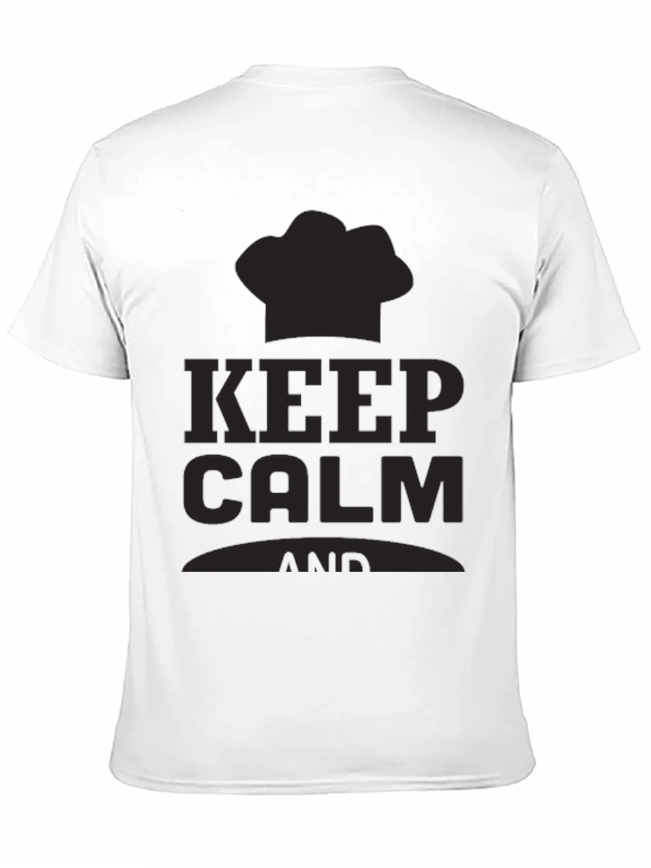 Rebbecca Keep Calm Chef T-Shirt - Black