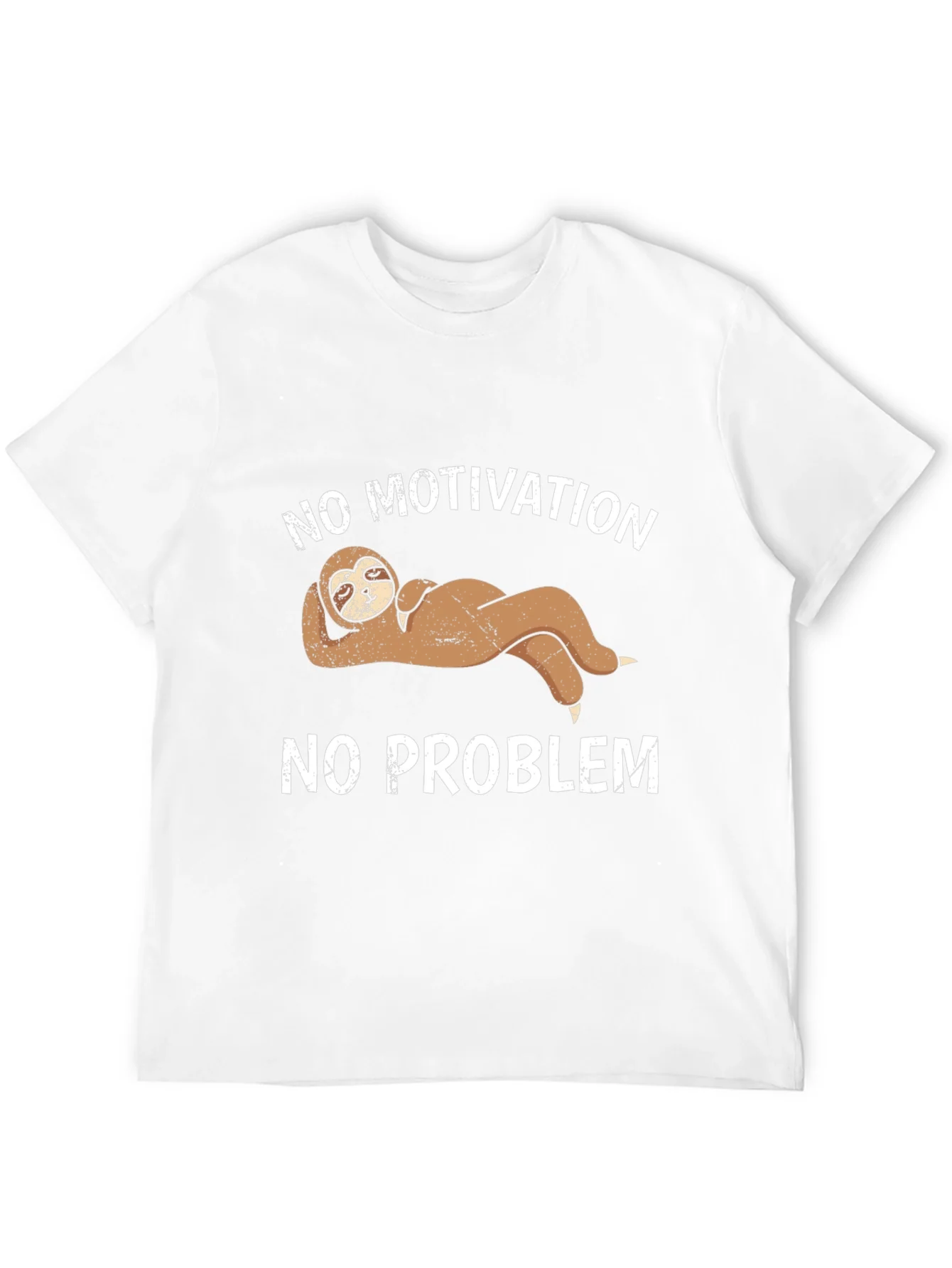 Rebbecca No Motivation No Problem Sloth Graphic Tee