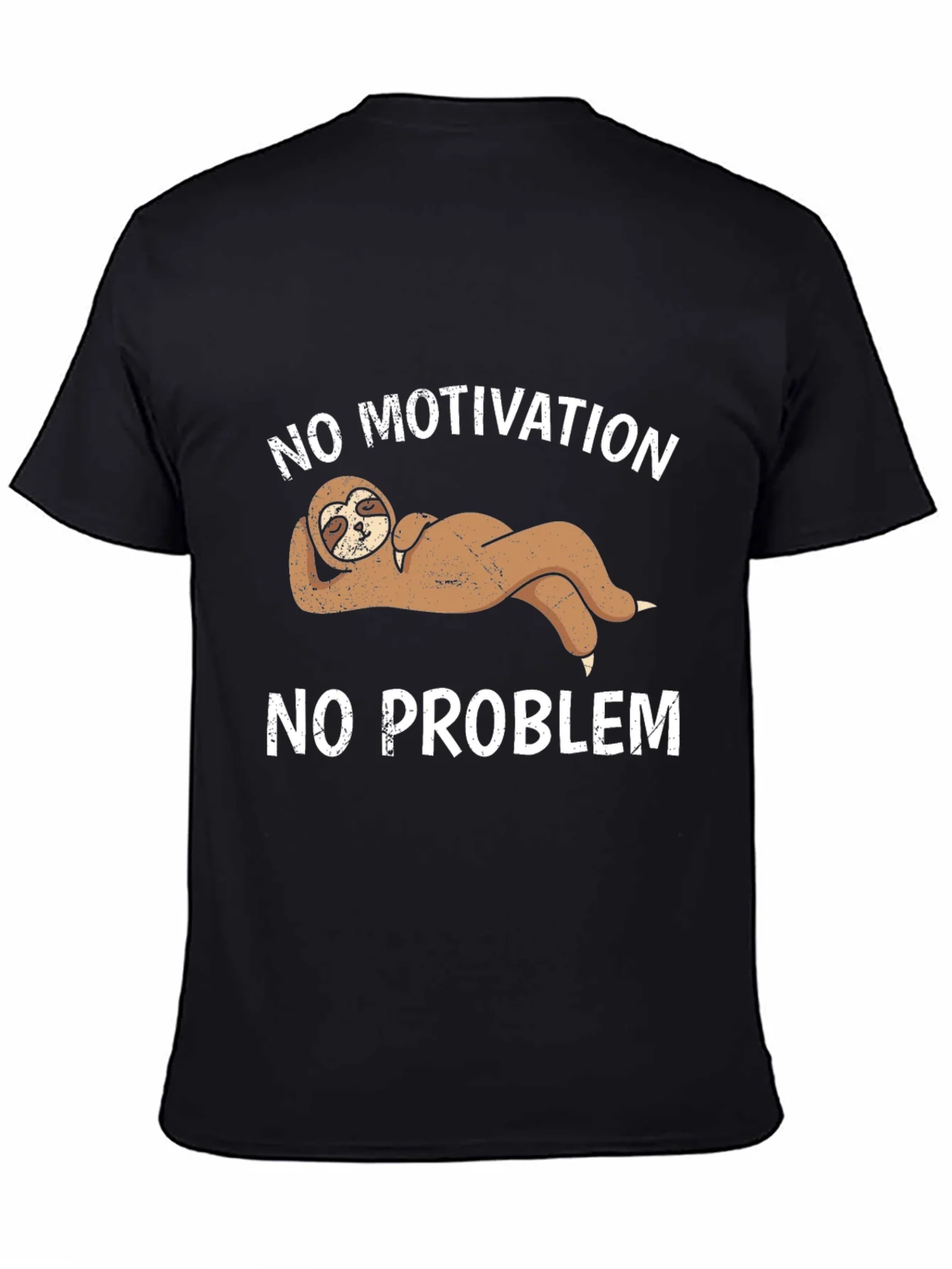 Rebbecca No Motivation No Problem Sloth Graphic Tee