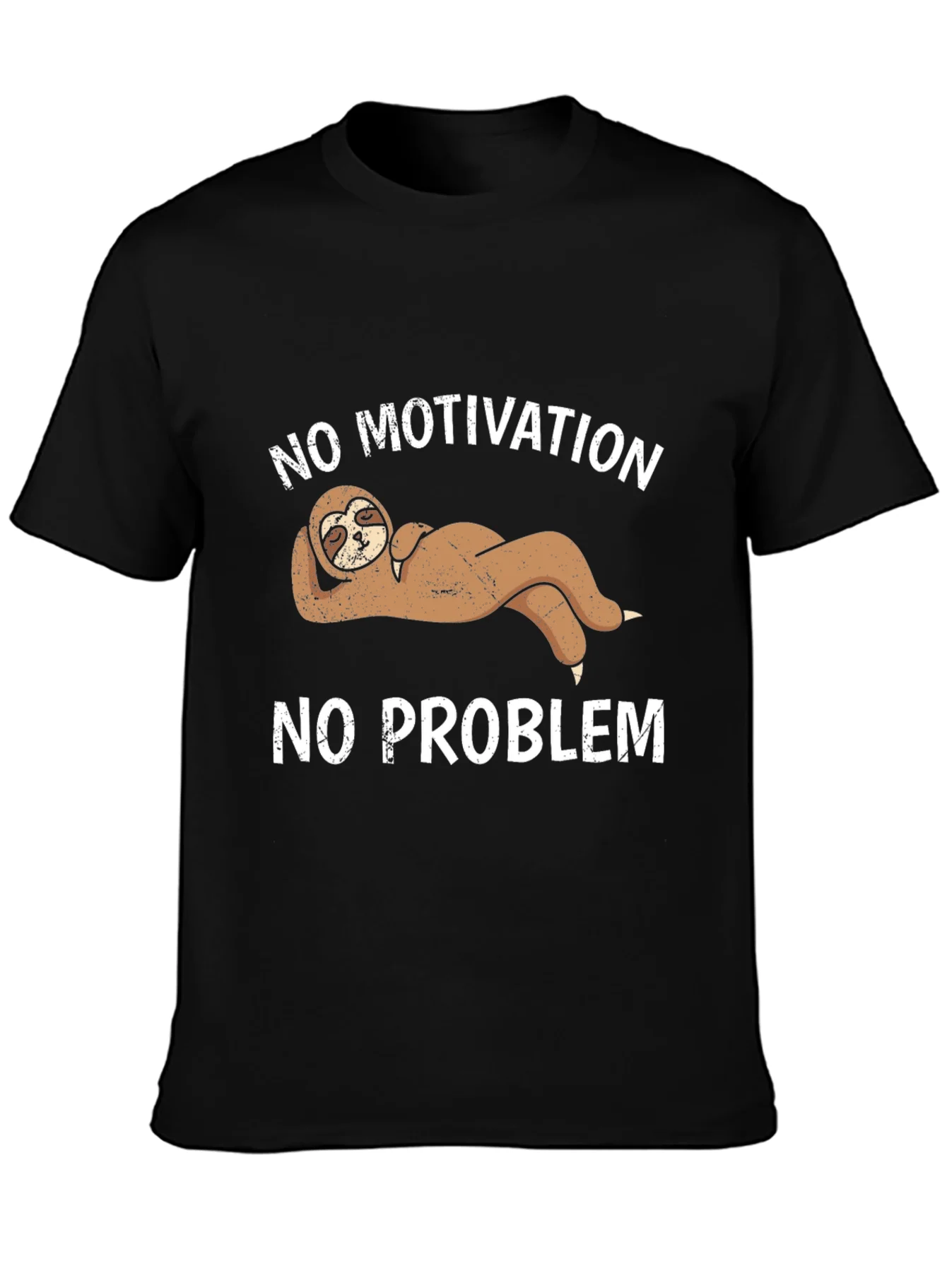 Rebbecca No Motivation No Problem Sloth Graphic Tee