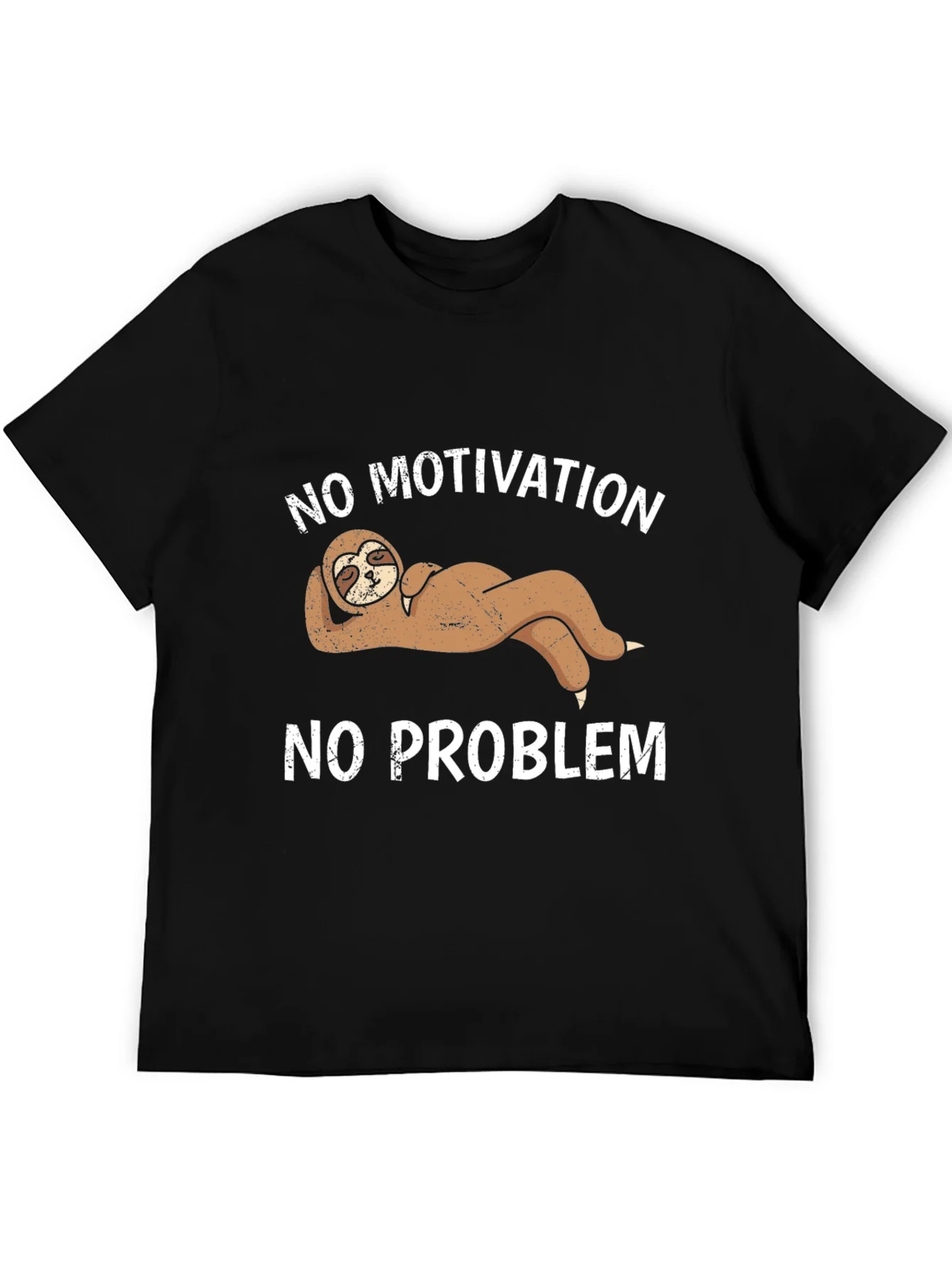 Rebbecca No Motivation No Problem Sloth Graphic Tee