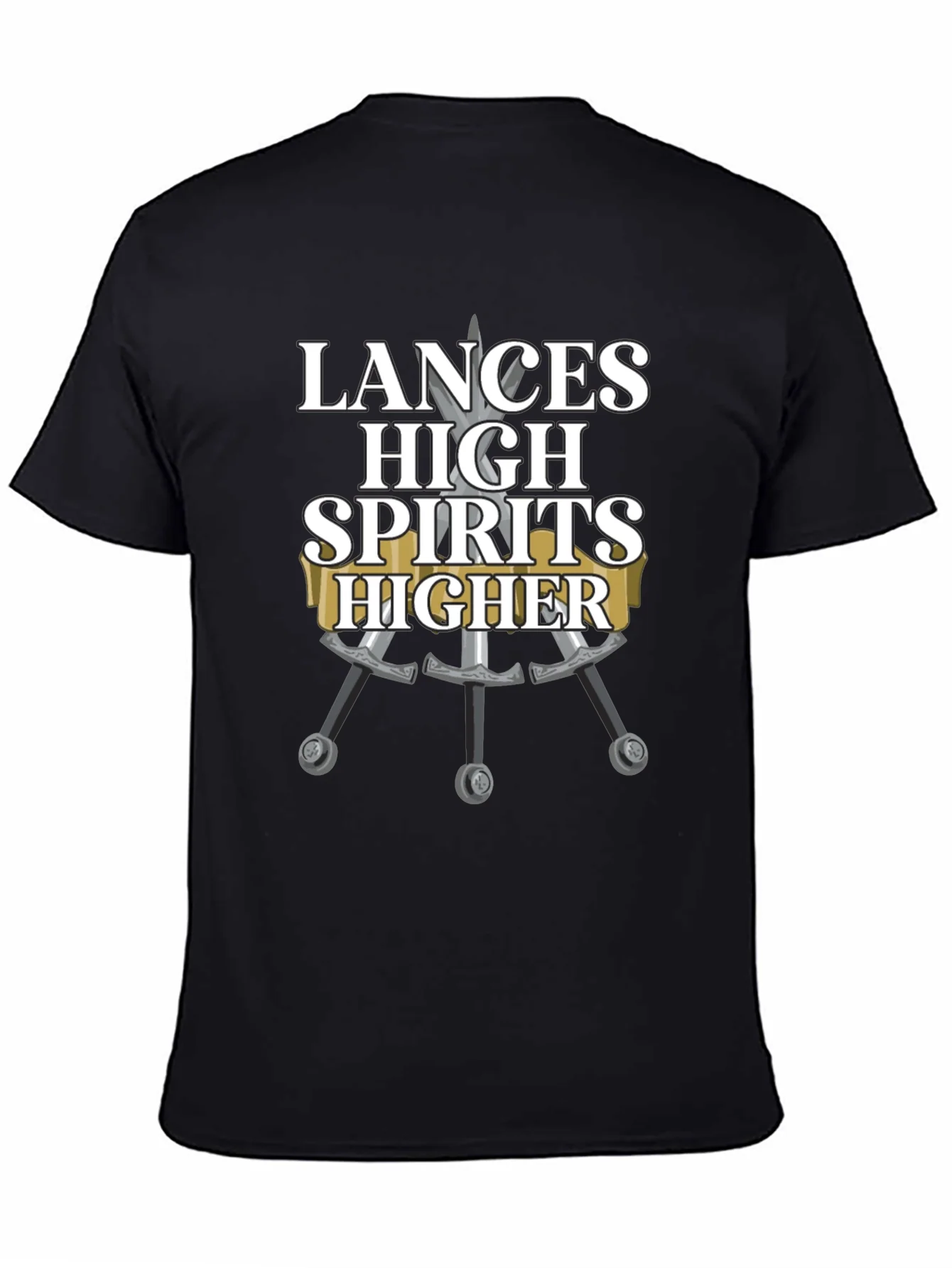 Camiseta Negra Lances High Spirits Higher
