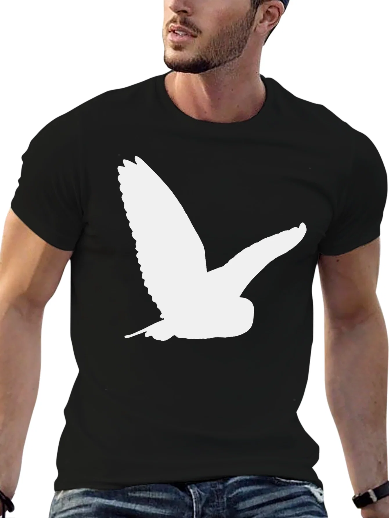 Rebbecca Owl Silhouette T-Shirt - Classic Black Tee