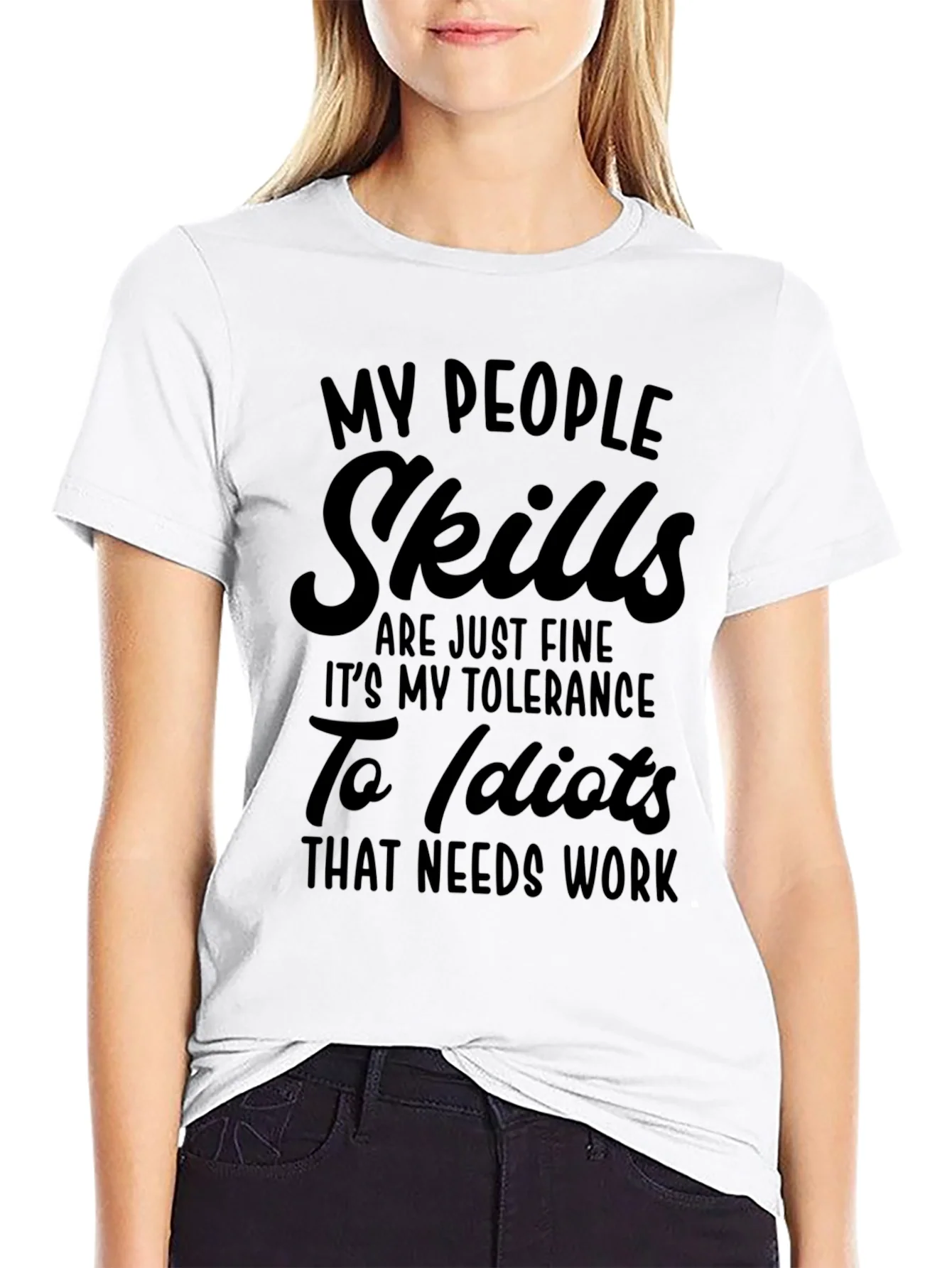 Rebbecca My People Skills Funny Graphic Tee