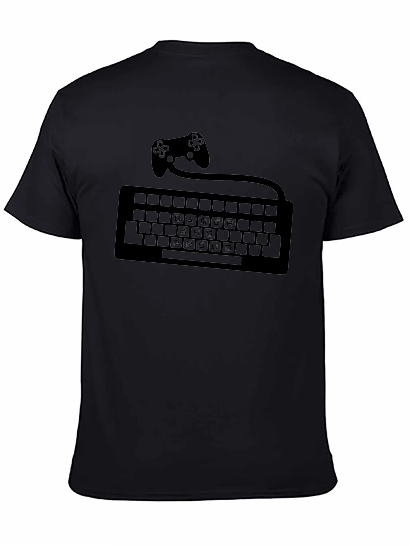 Rebbecca Gamer and Proud T-Shirt - Controller Keyboard Design