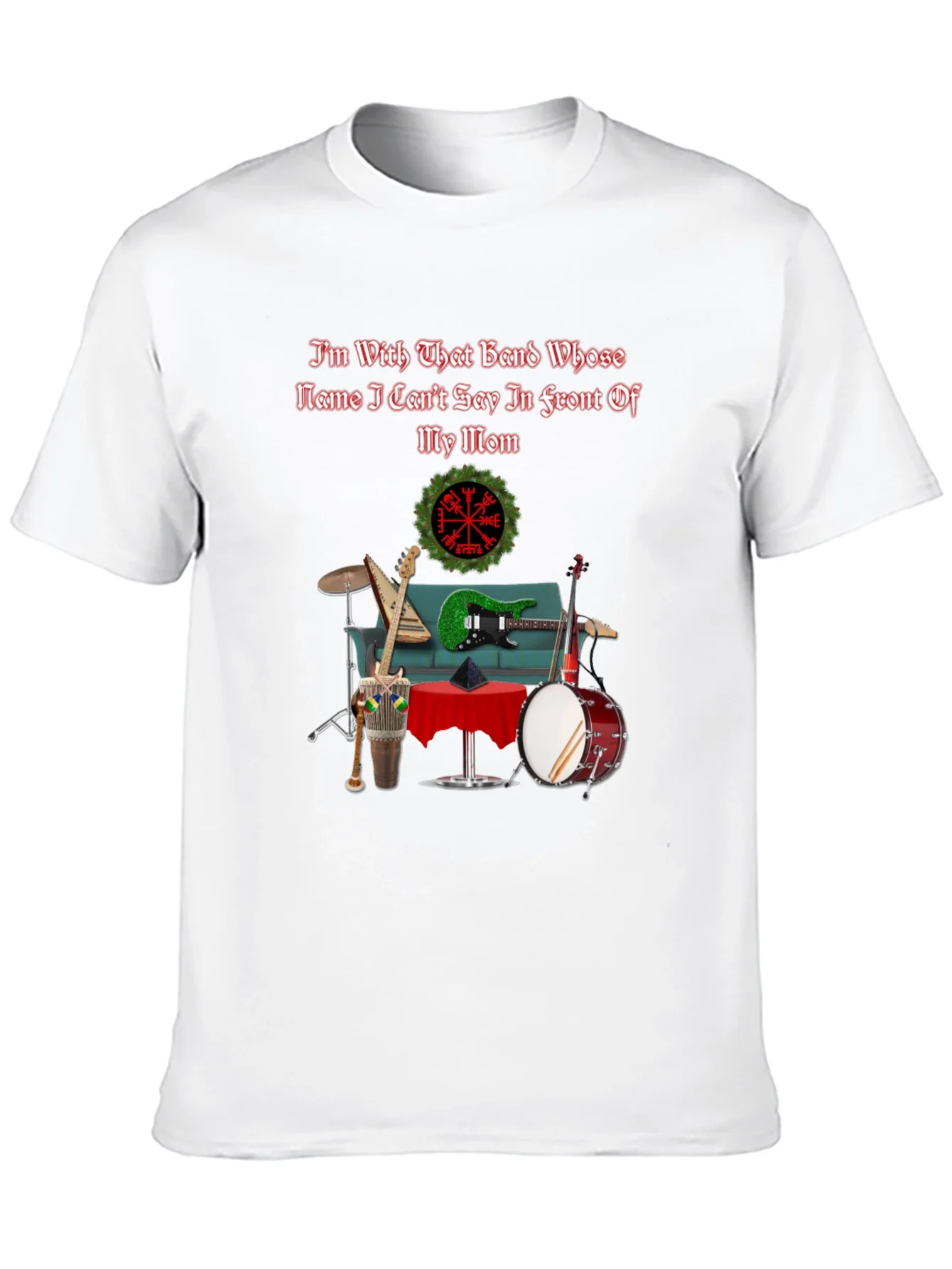Camiseta Negra Humor Banda Musical