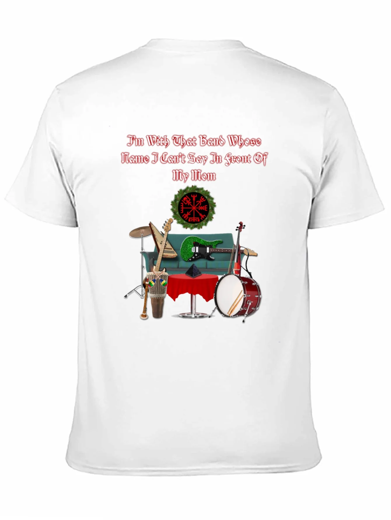 Camiseta Negra Humor Banda Musical