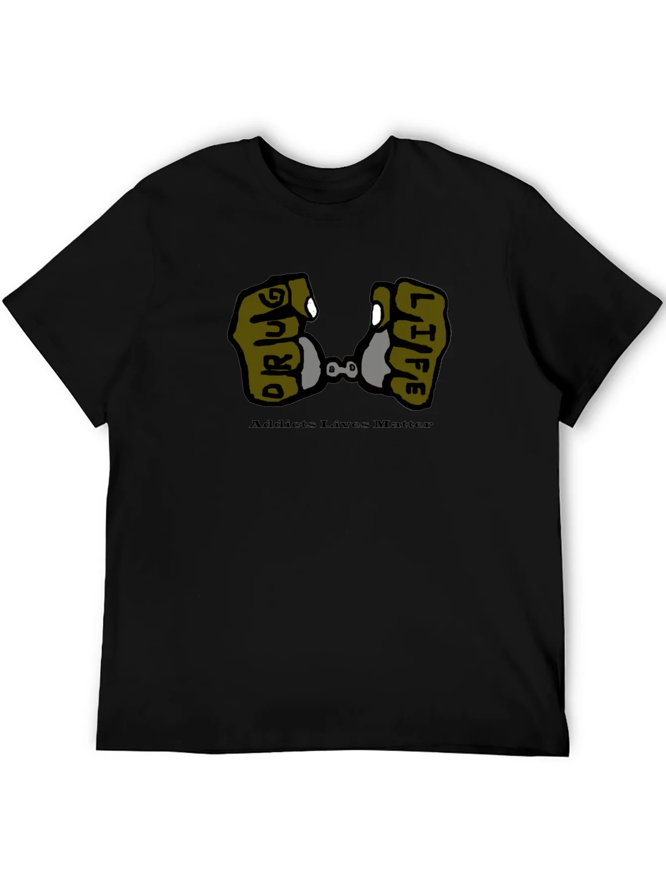Camiseta Negra Drug Life - Conciencia Social