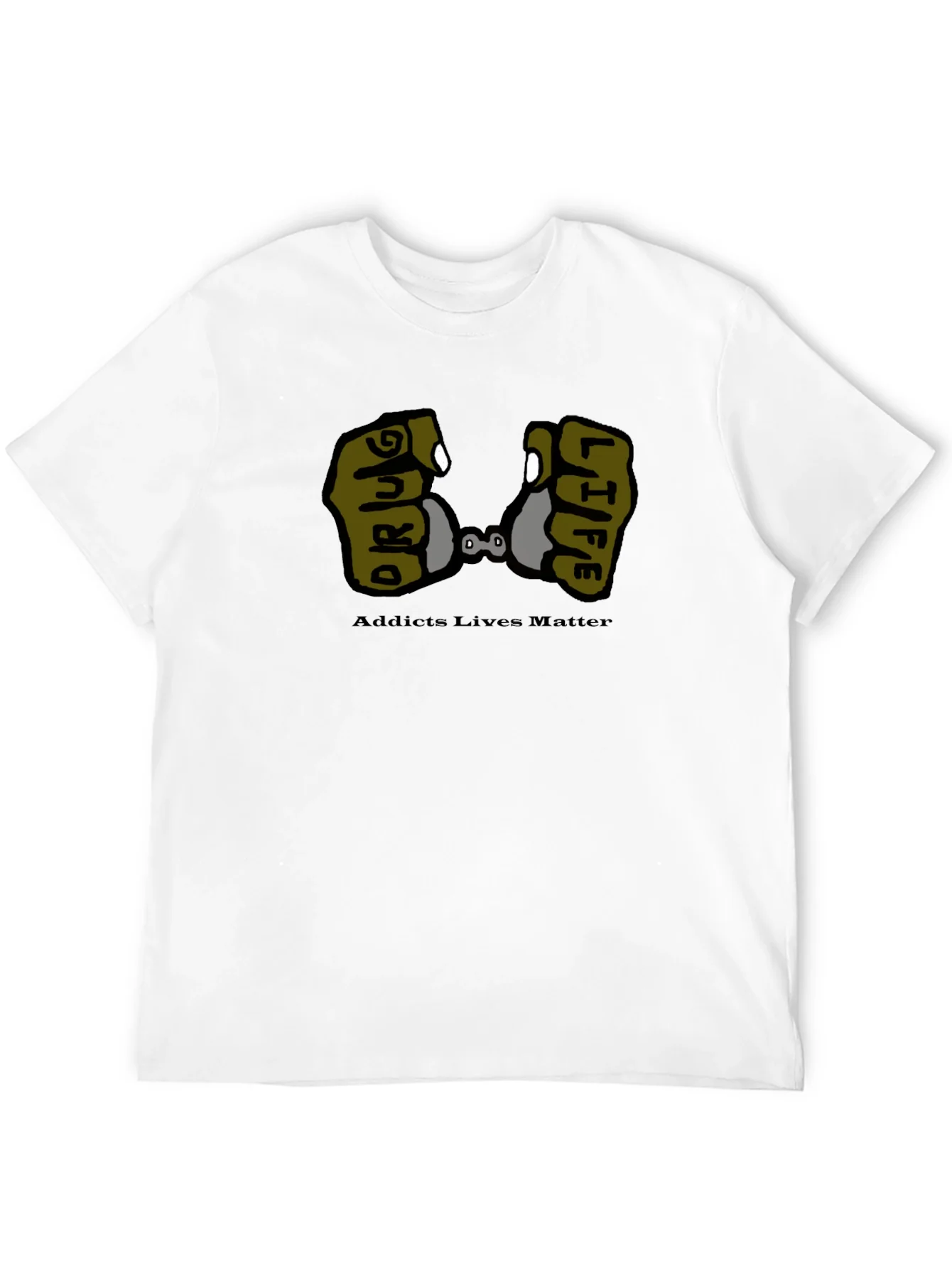 Camiseta Negra Drug Life - Conciencia Social