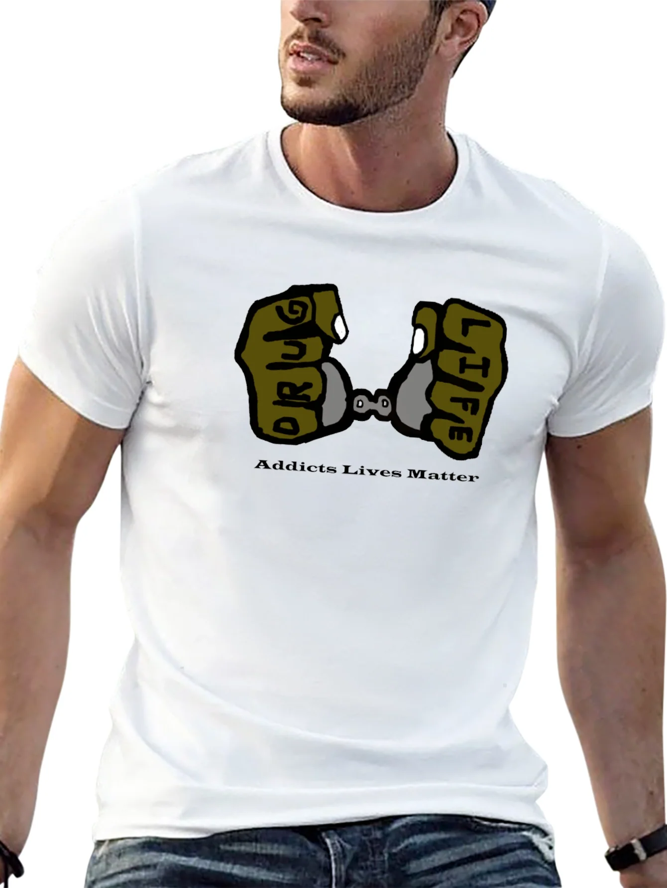 Camiseta Negra Drug Life - Conciencia Social