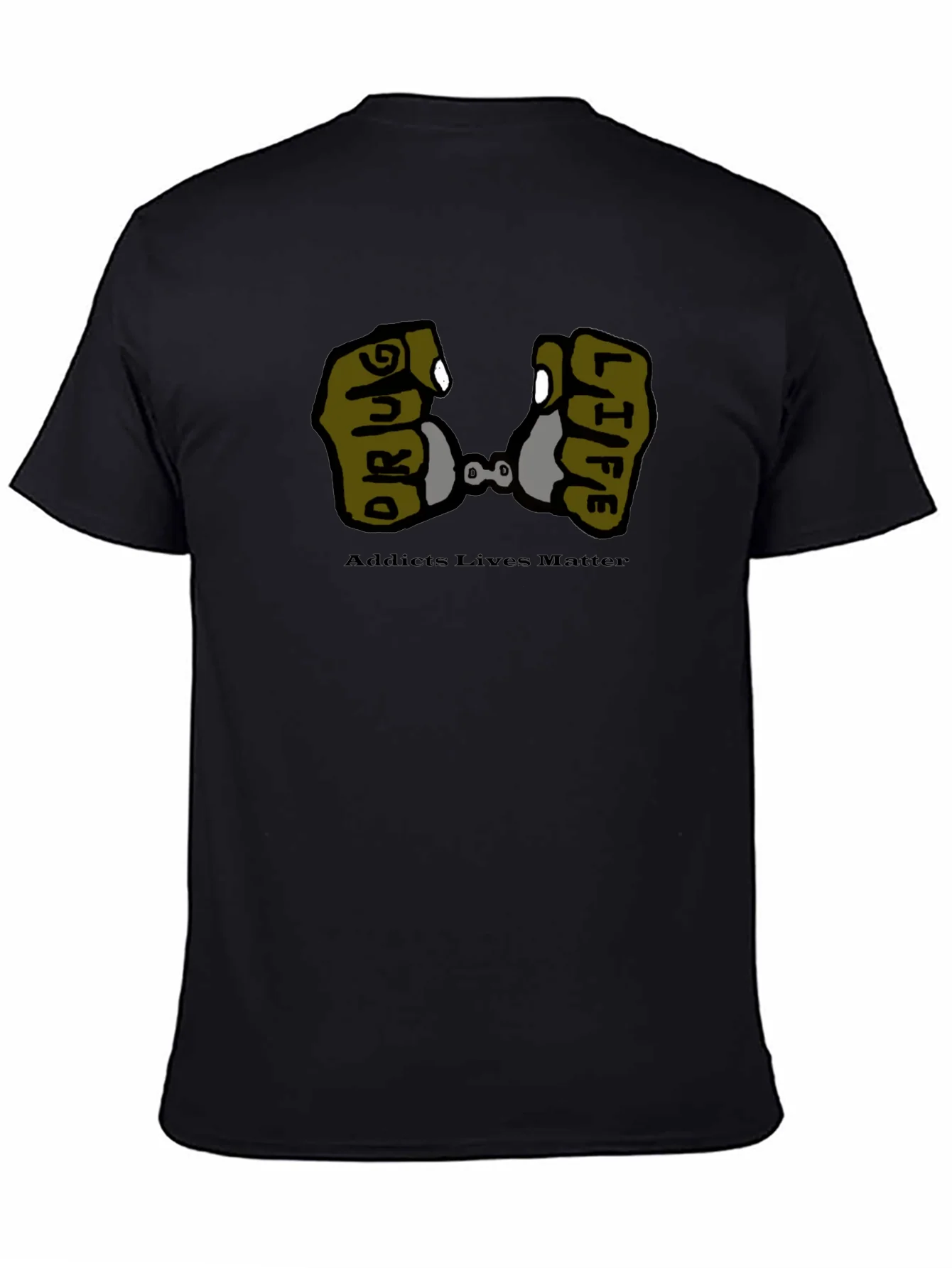 Camiseta Negra Drug Life - Conciencia Social